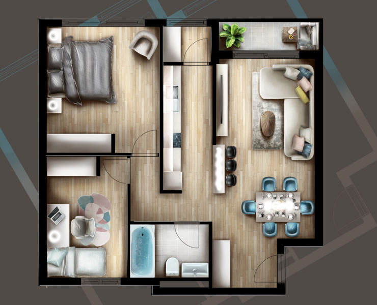 Скетч- план на Dprofile