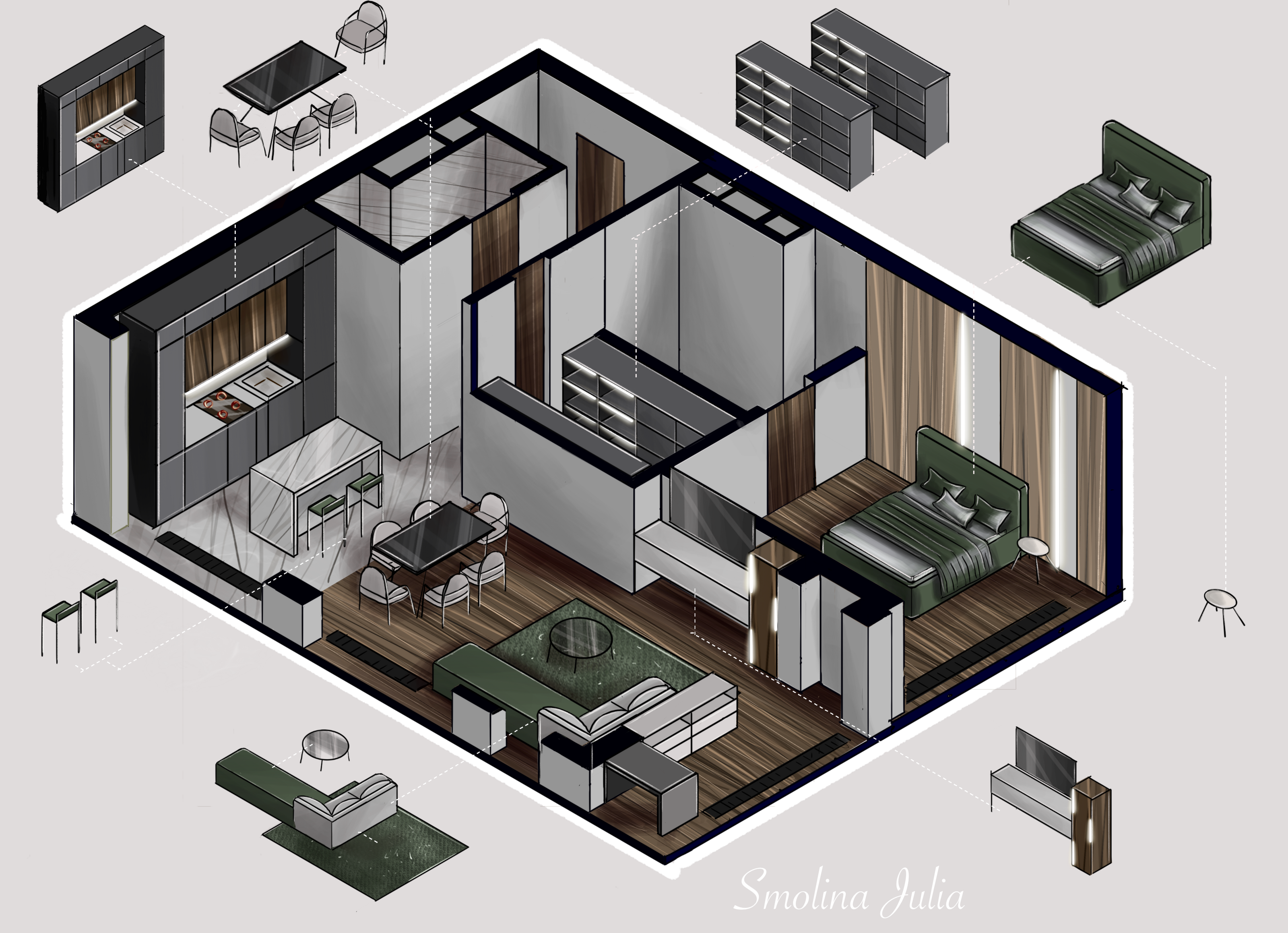 Скетч- план — Изображение №7 — Иллюстрация на Dprofile