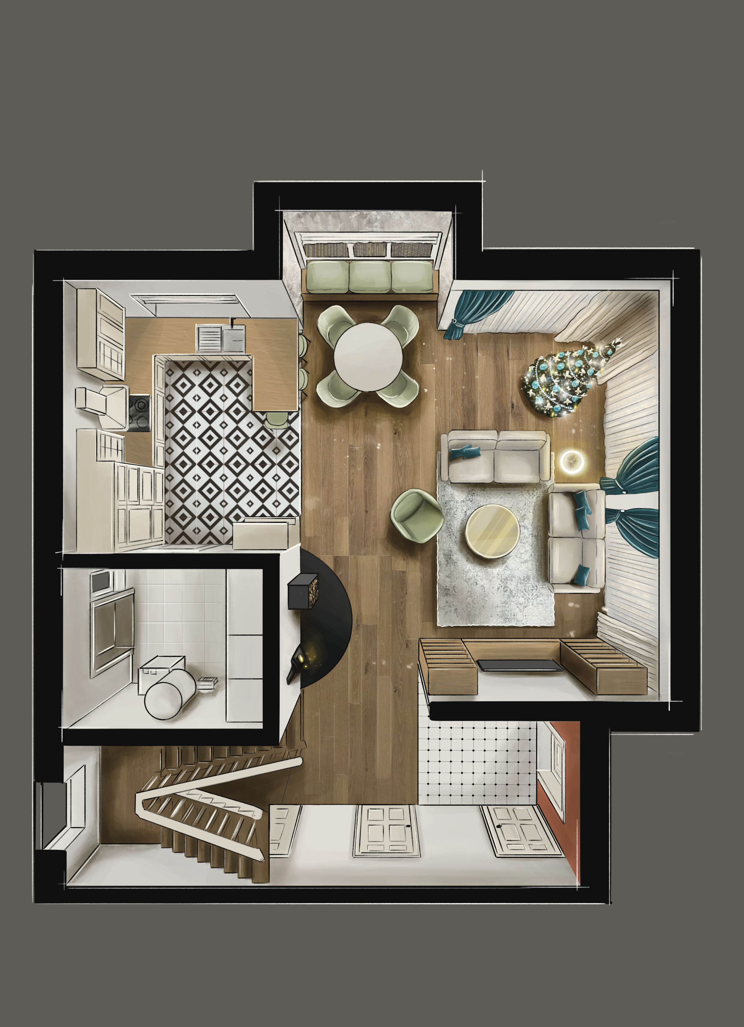 Скетч- план — Изображение №6 — Иллюстрация на Dprofile