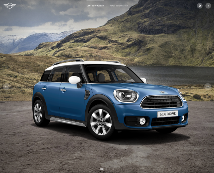 MINI Cooper — Интерфейсы, Анимация на Dprofile