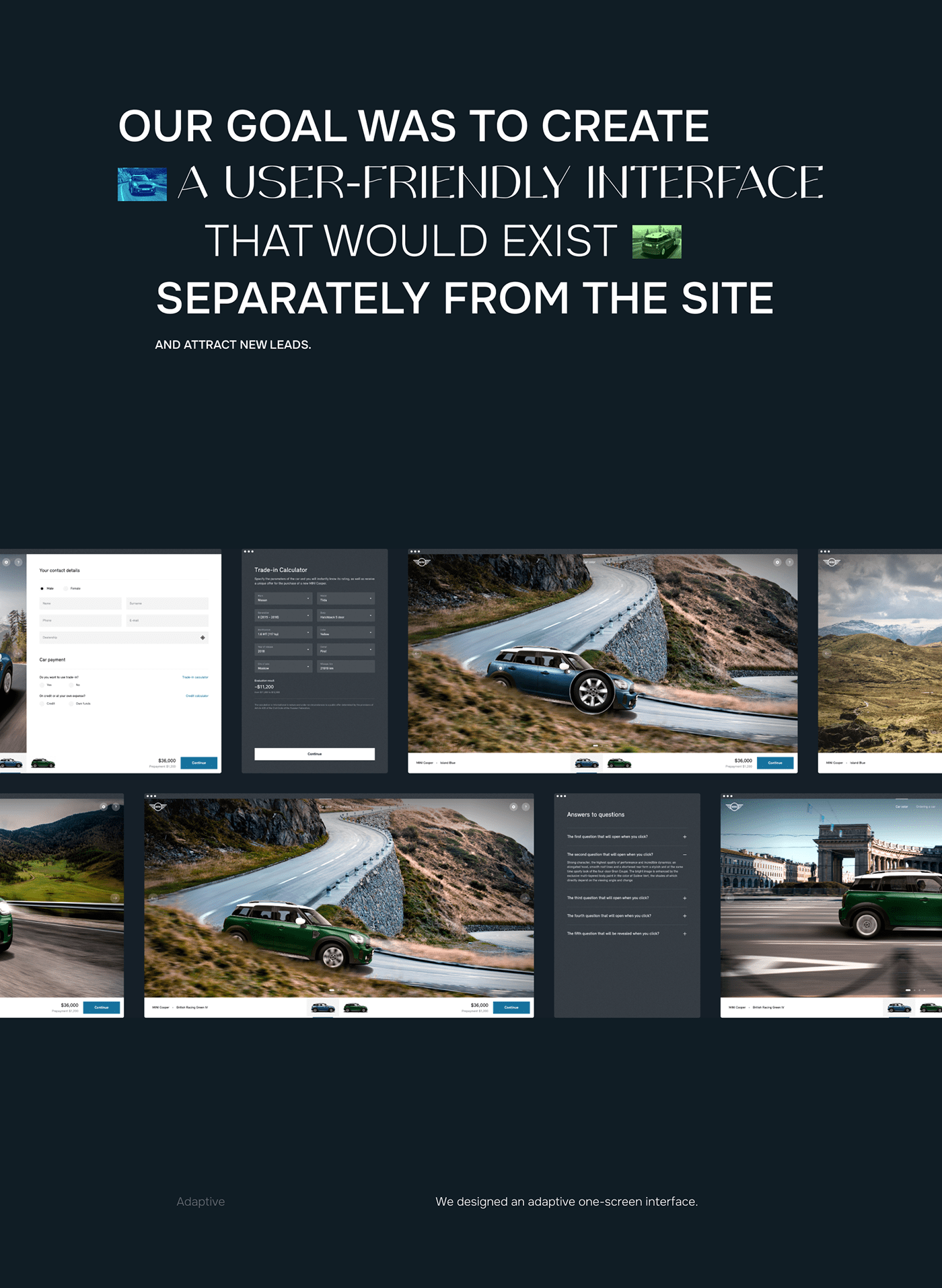 MINI Cooper — Изображение №2 — Анимация, Интерфейсы на Dprofile