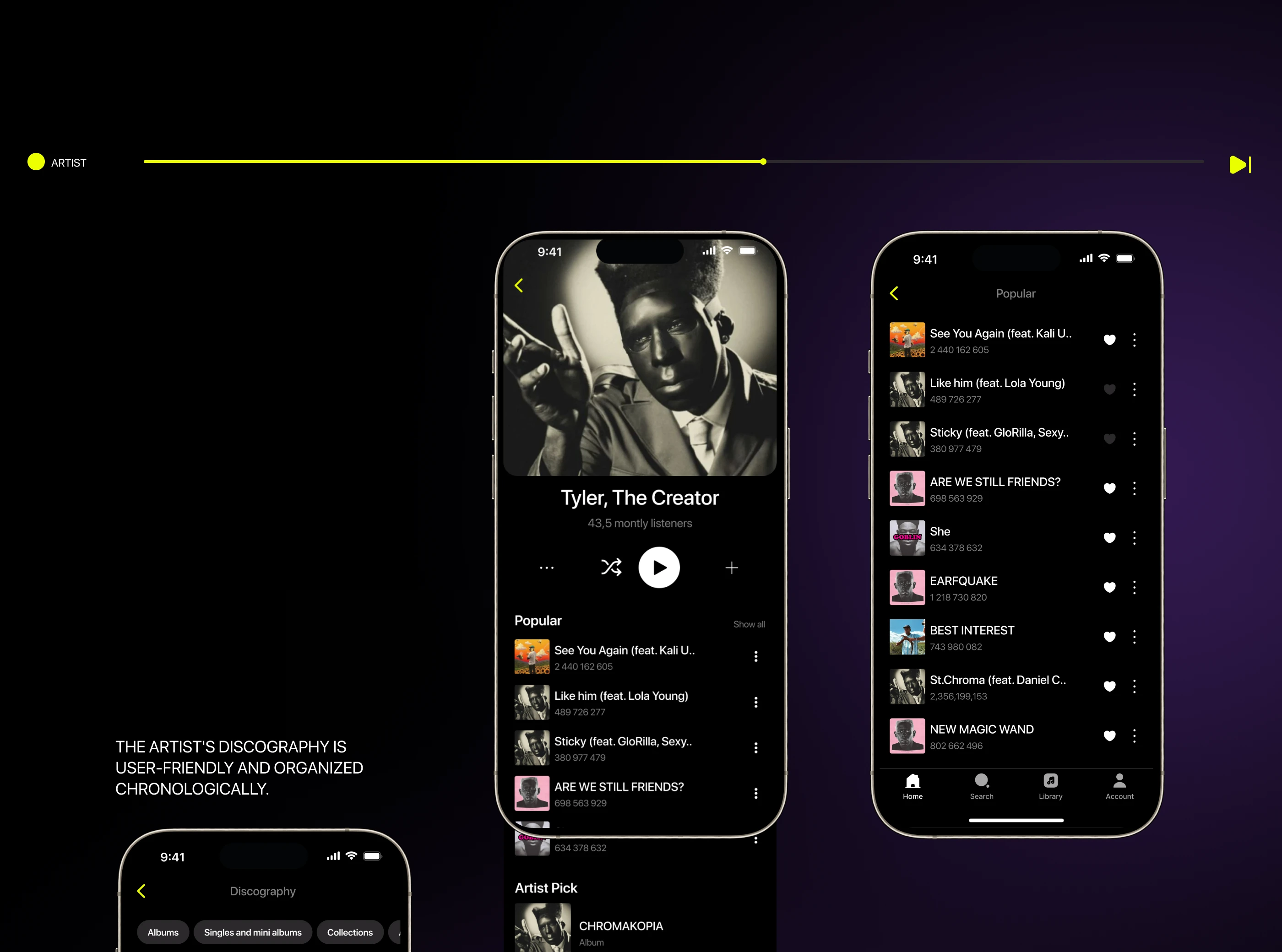 FLOW | MUSIC SERVICE — Изображение №16 — Интерфейсы на Dprofile