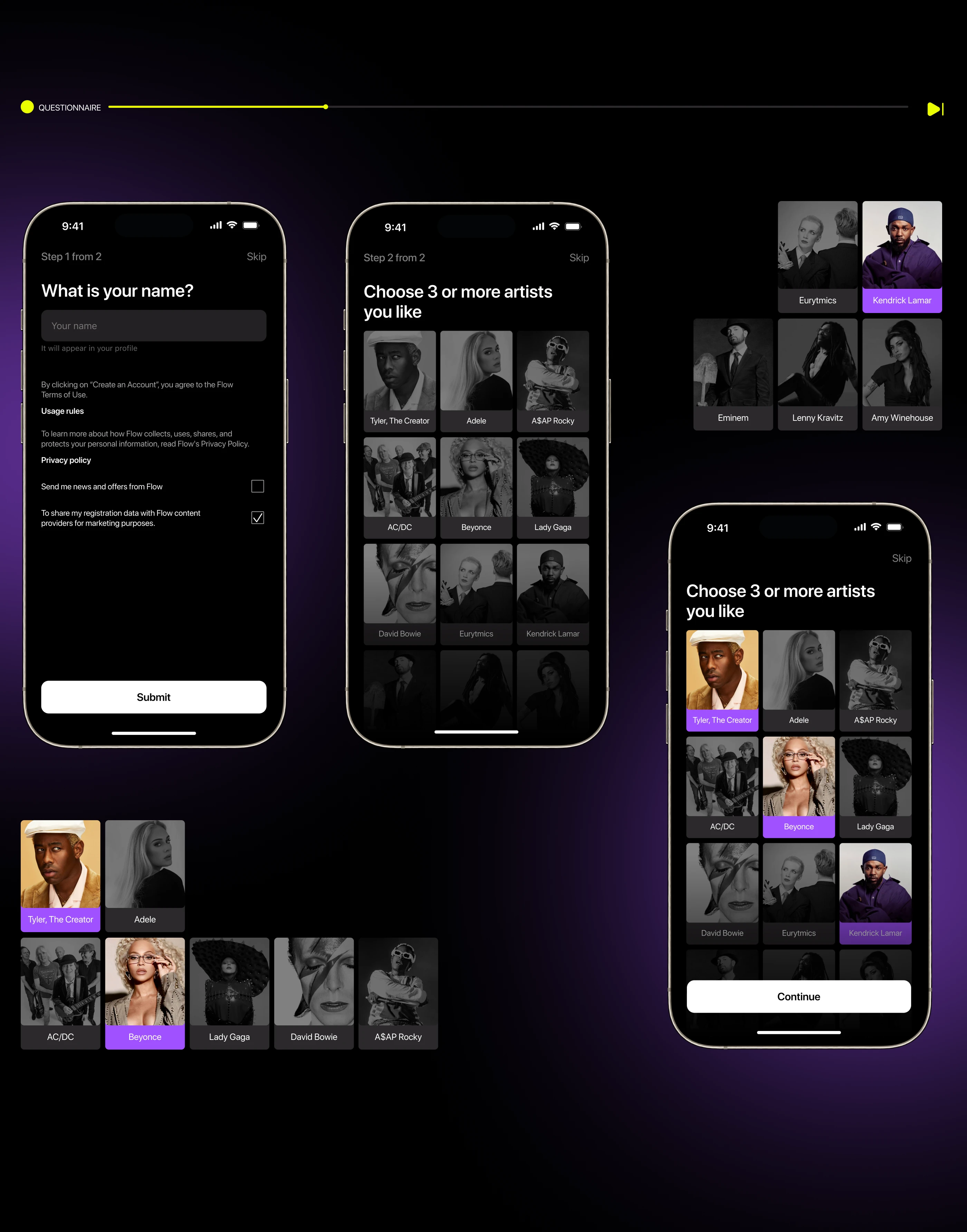 FLOW | MUSIC SERVICE — Изображение №10 — Интерфейсы на Dprofile
