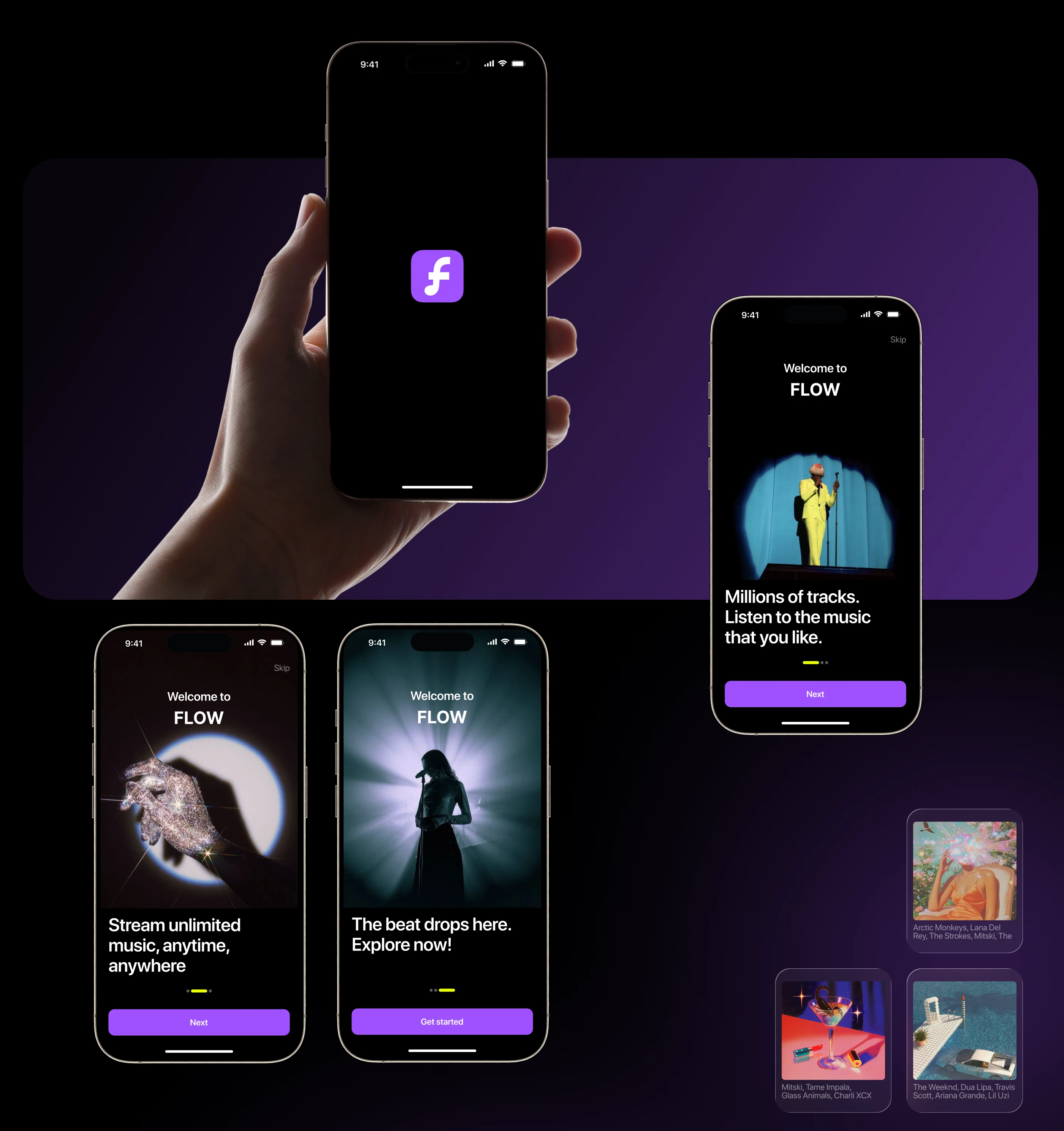 FLOW | MUSIC SERVICE — Изображение №3 — Интерфейсы на Dprofile