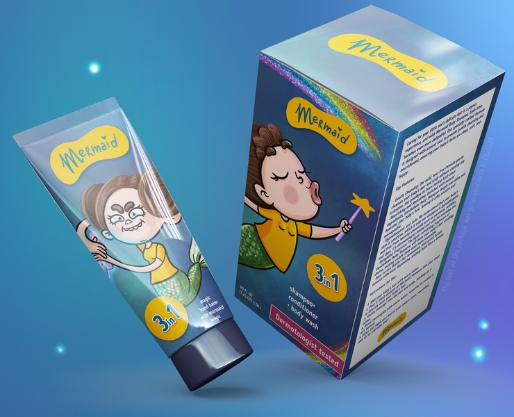 Creating a character for the "Mermaid" brand — Брендинг, Иллюстрация на Dprofile