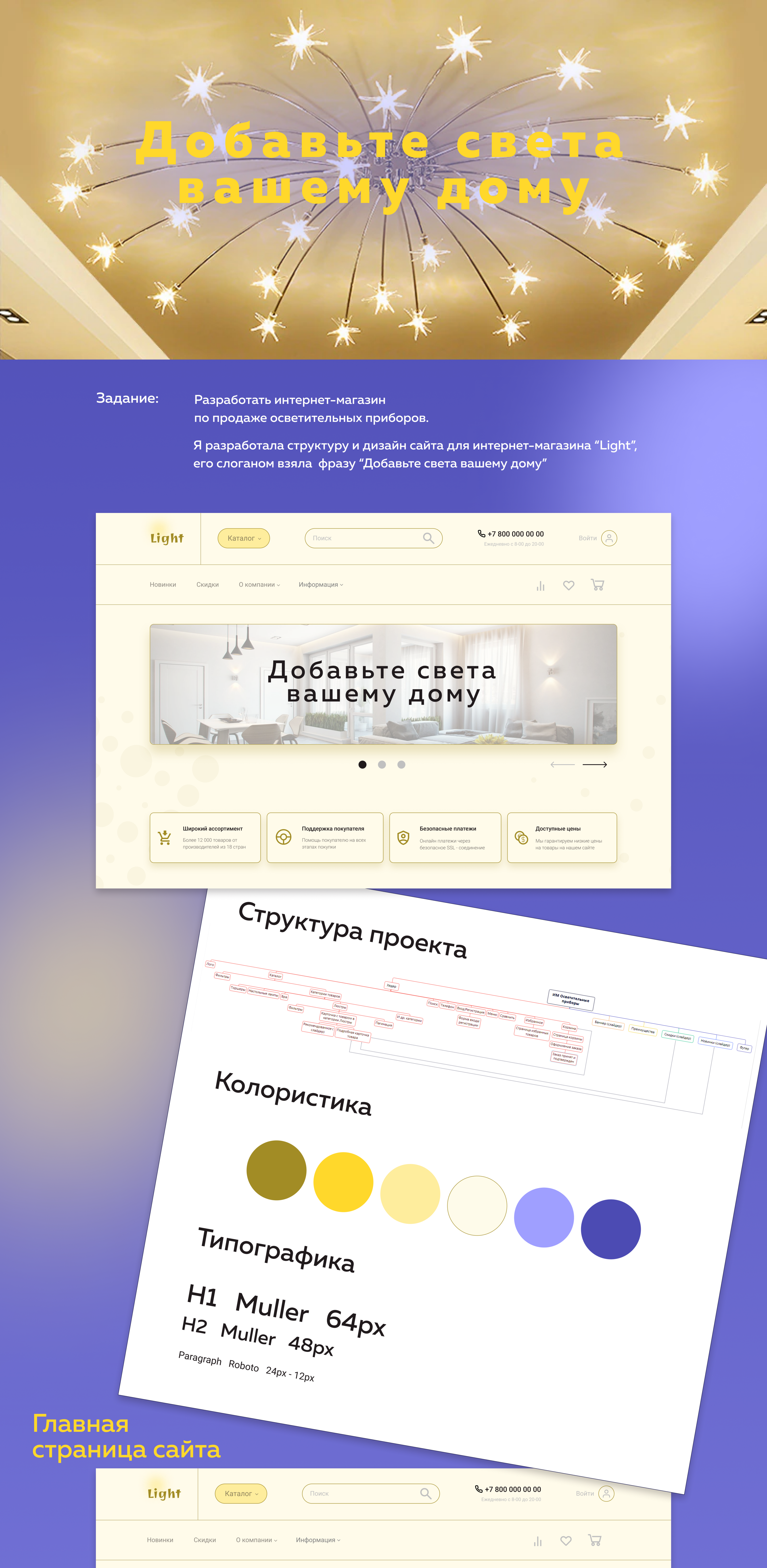 Online store "Light" — Изображение №1 — Интерфейсы на Dprofile