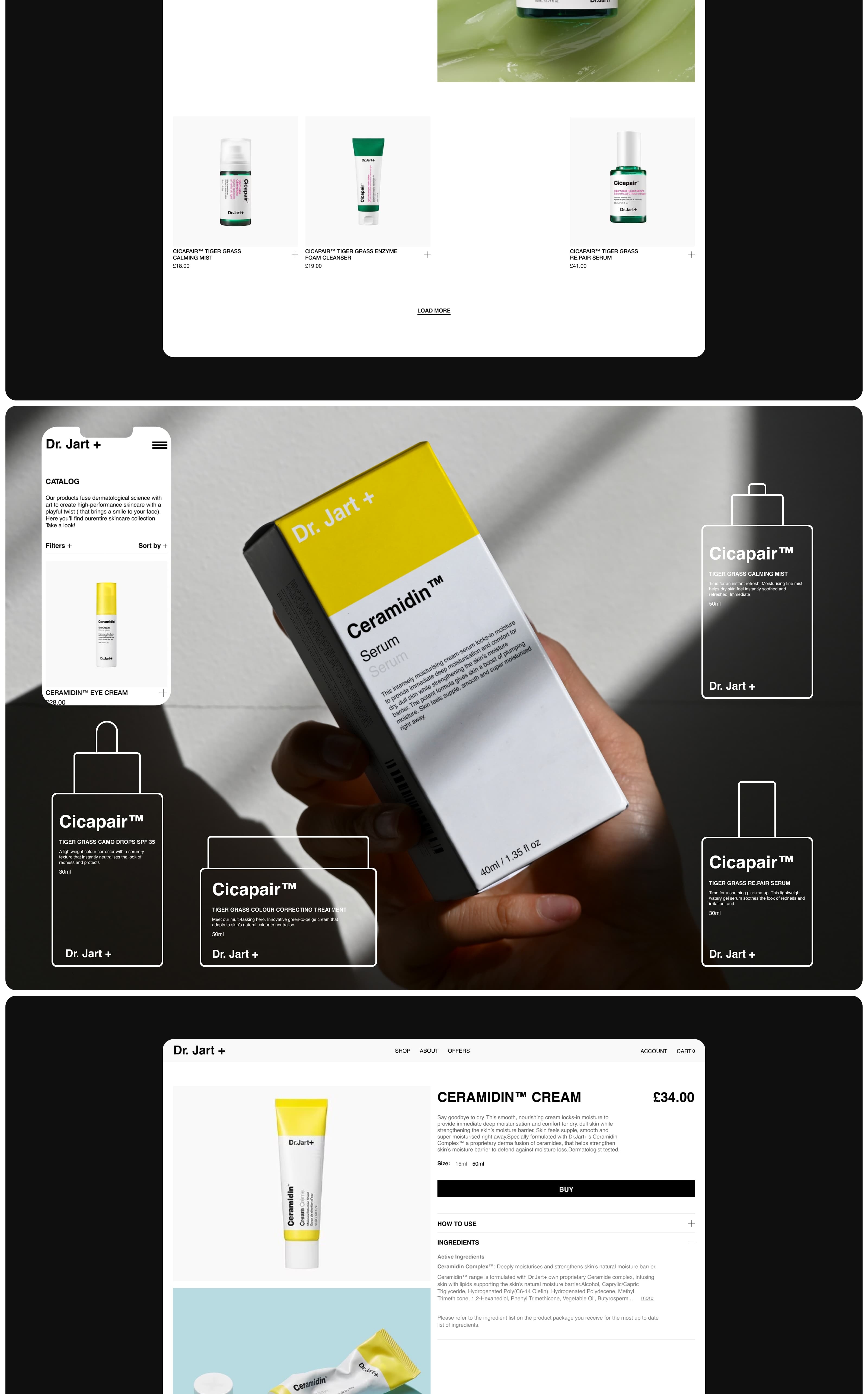 Dr. Jart+ | E-commerce redesign — Изображение №4 — Интерфейсы, Брендинг на Dprofile