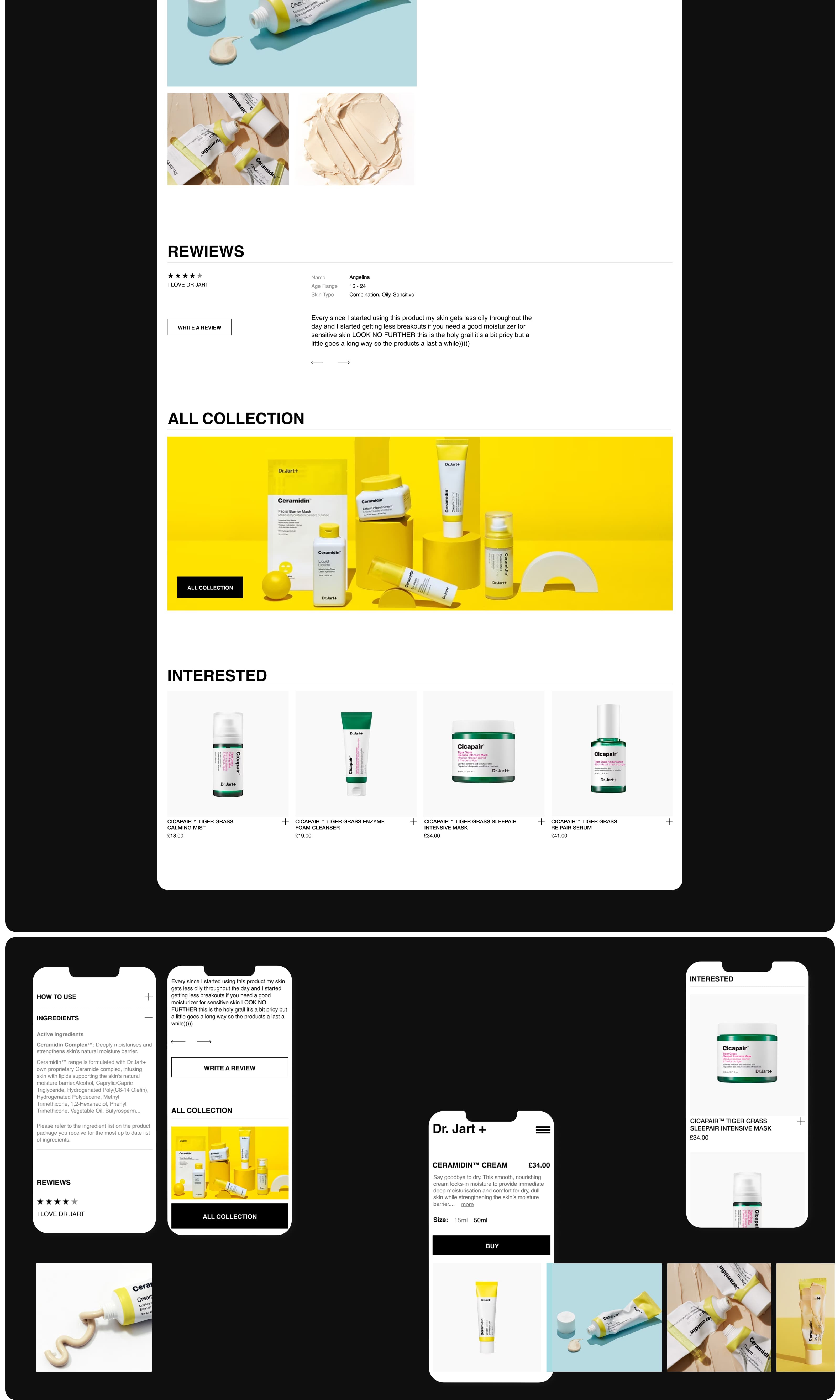 Dr. Jart+ | E-commerce redesign — Изображение №5 — Интерфейсы, Брендинг на Dprofile