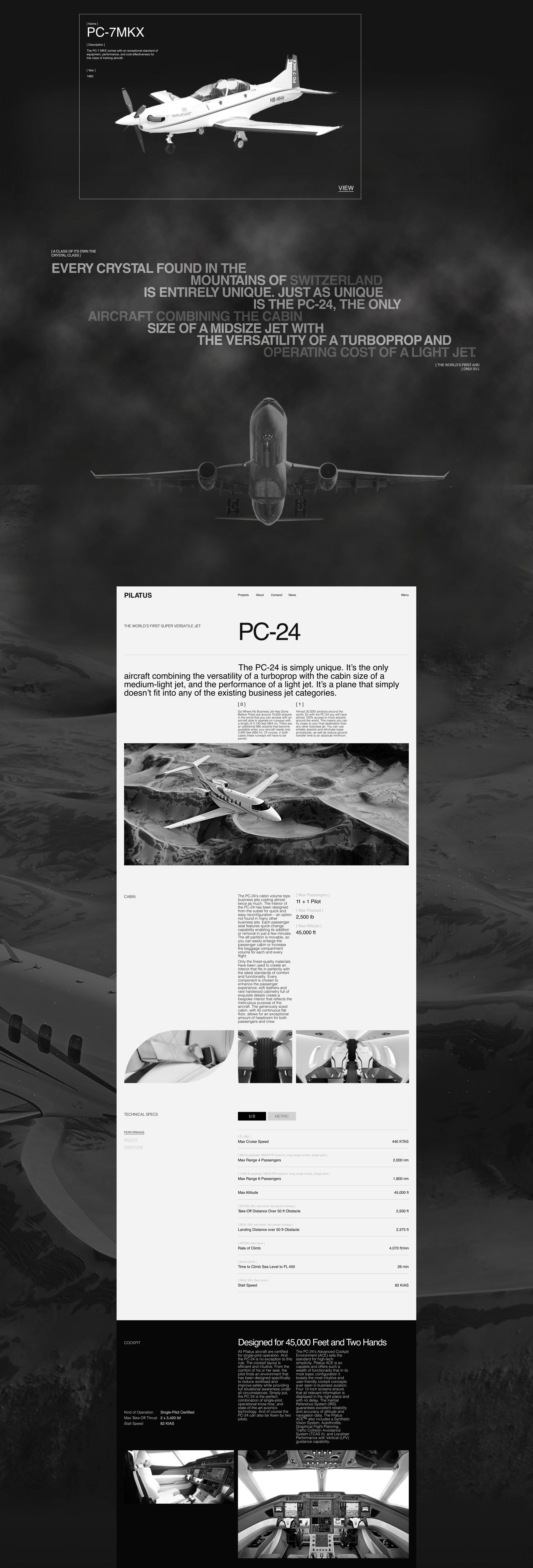 PILATUS AIRCRAFT E-commerce Redesign — Изображение №4 — Интерфейсы, Графика на Dprofile