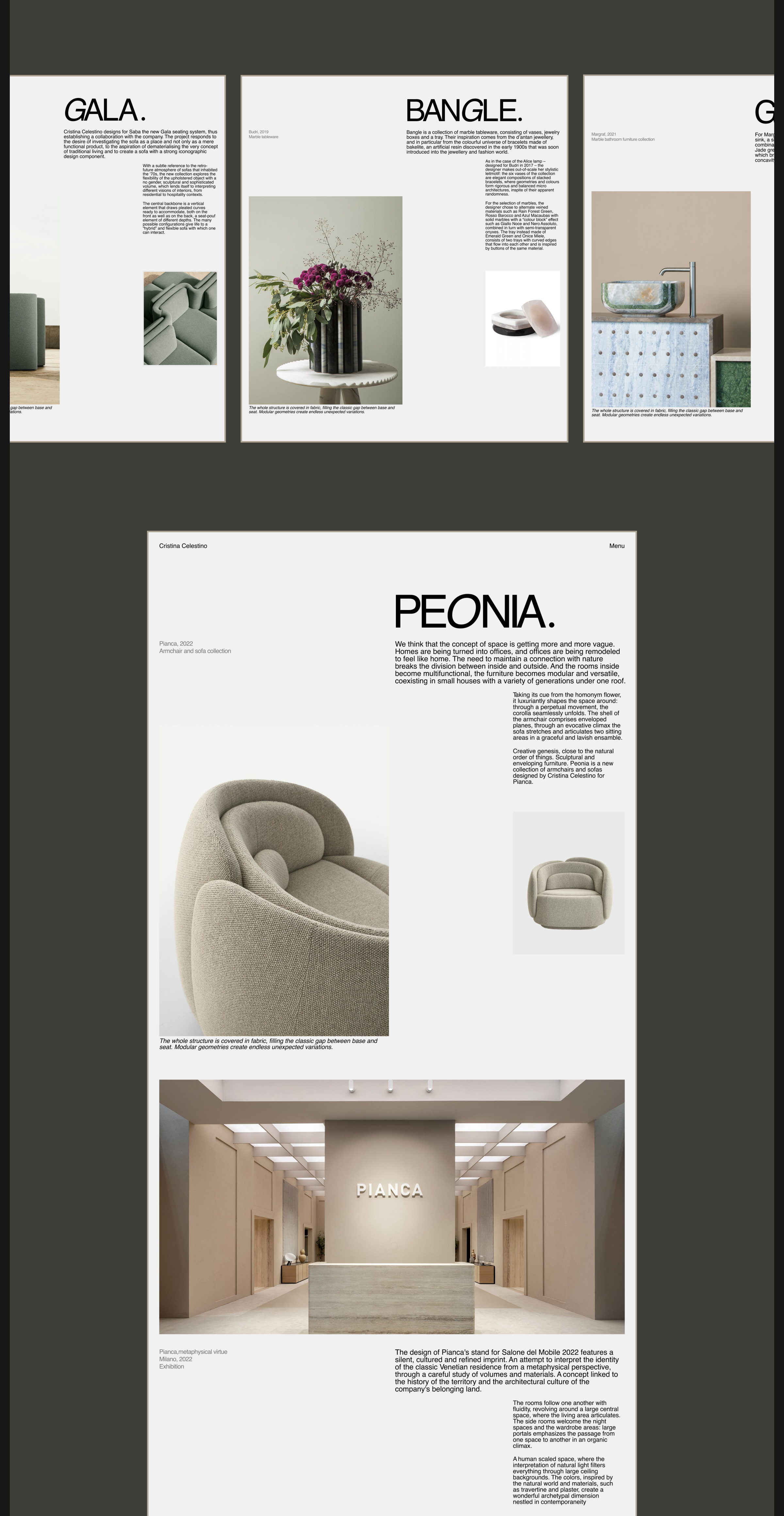 Cristina Celestino Studio E-commerce redesign — Изображение №7 — Интерфейсы, Графика на Dprofile