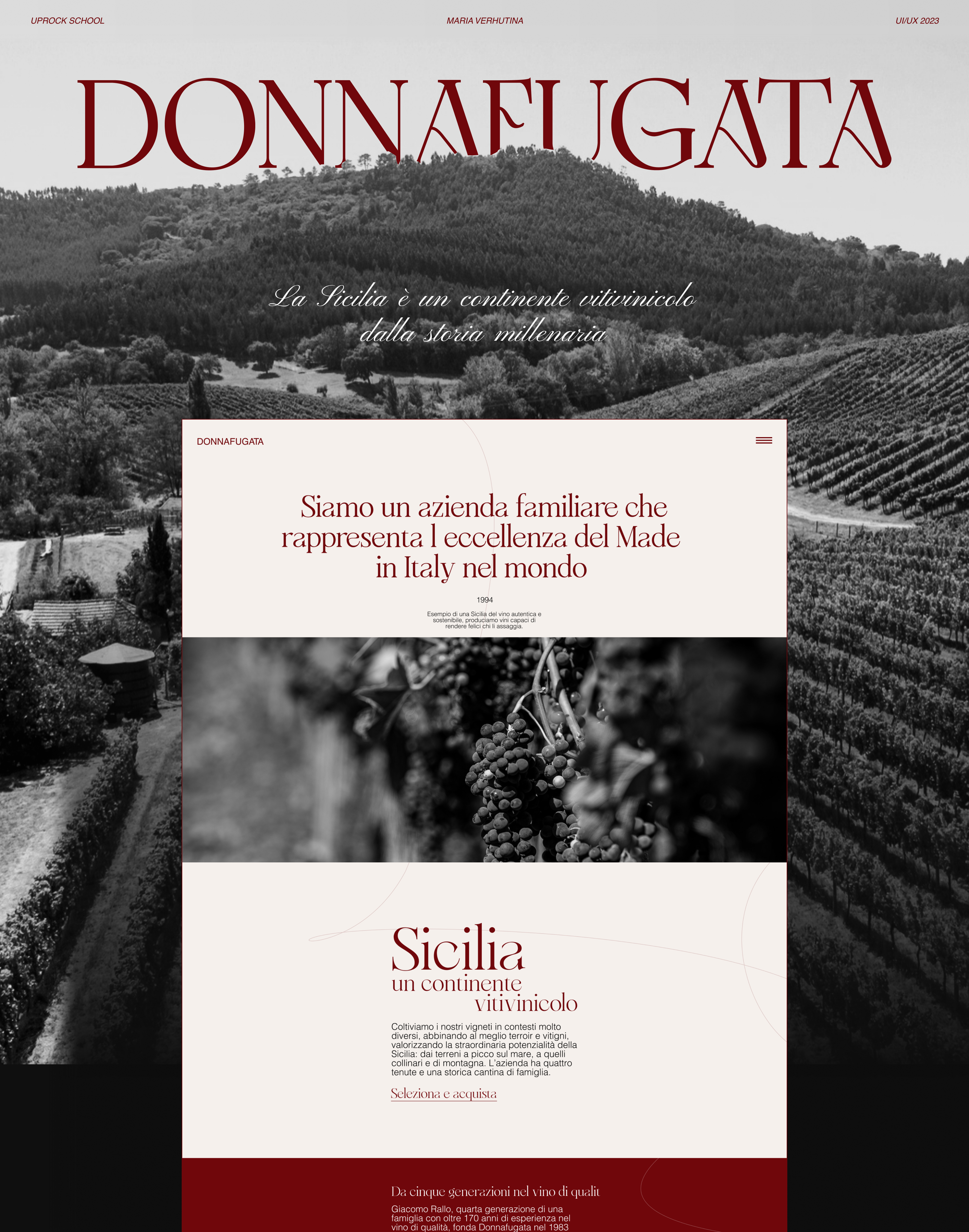 DONNAFUGATA E-commerce Redesign — Изображение №1 — Интерфейсы, Брендинг на Dprofile