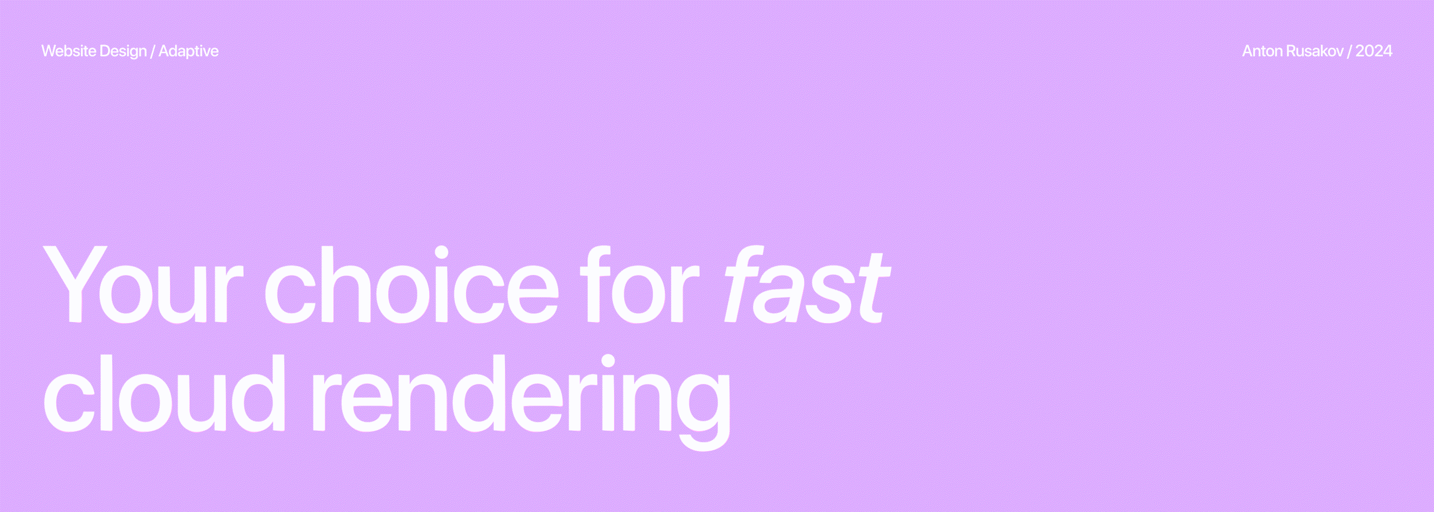 4 Render - Cloud Rendering Service — Изображение №1 — Интерфейсы, Анимация на Dprofile
