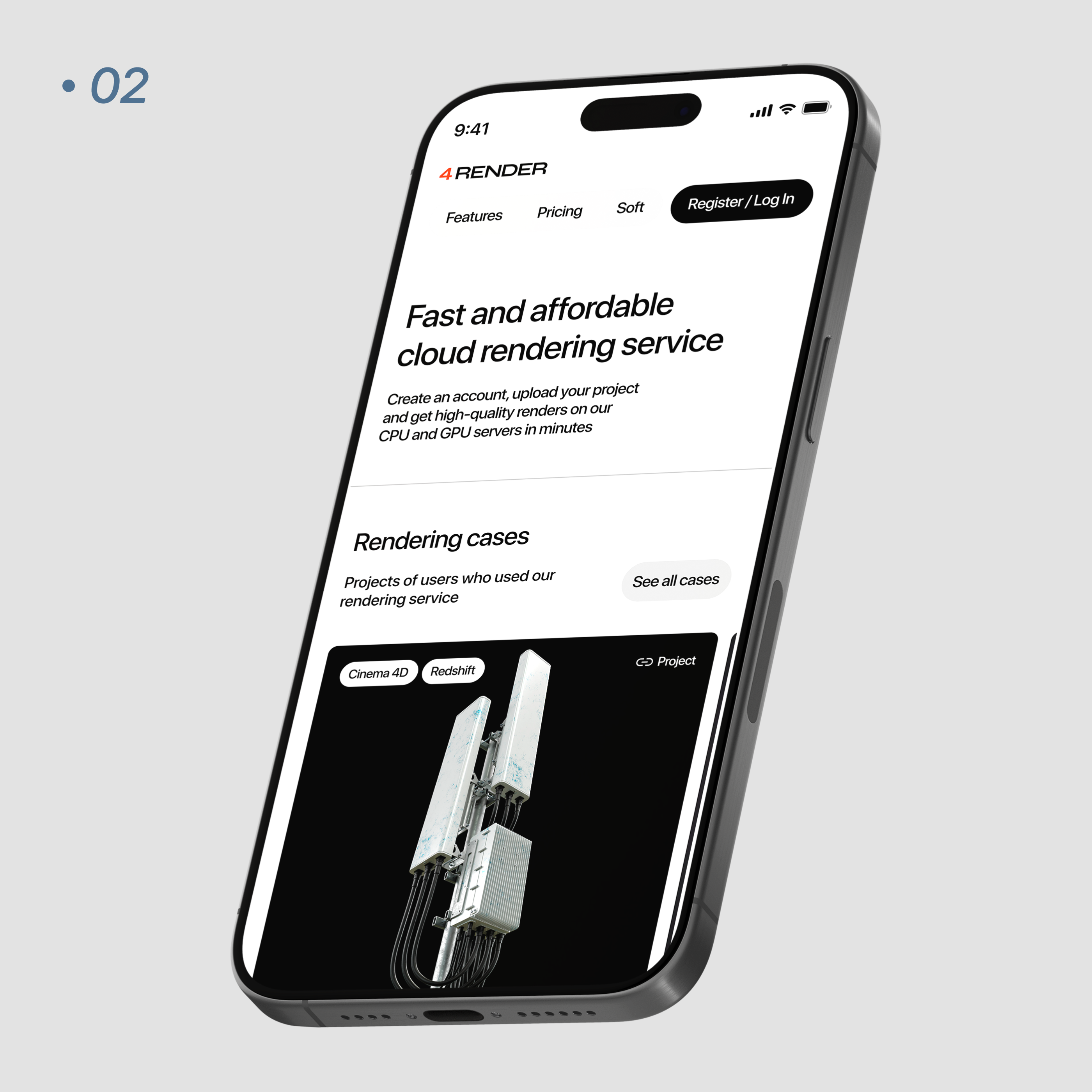 4 Render - Cloud Rendering Service — Изображение №3 — Интерфейсы, Анимация на Dprofile
