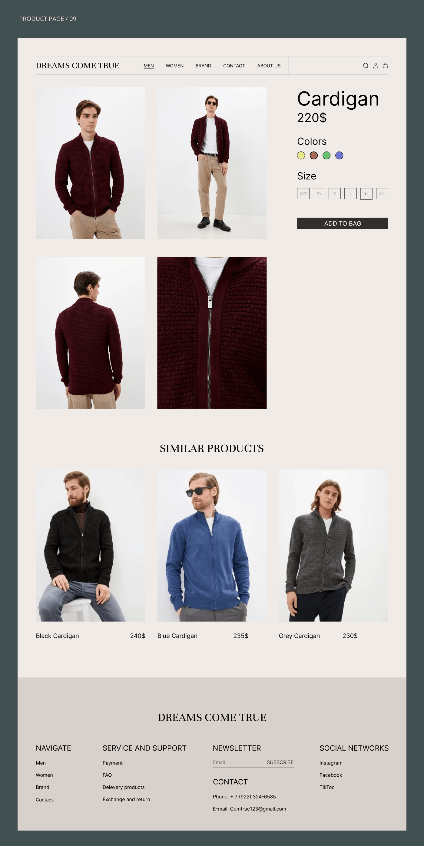 DREAM COME TRUE design concept — Изображение №7 — Интерфейсы, Брендинг на Dprofile