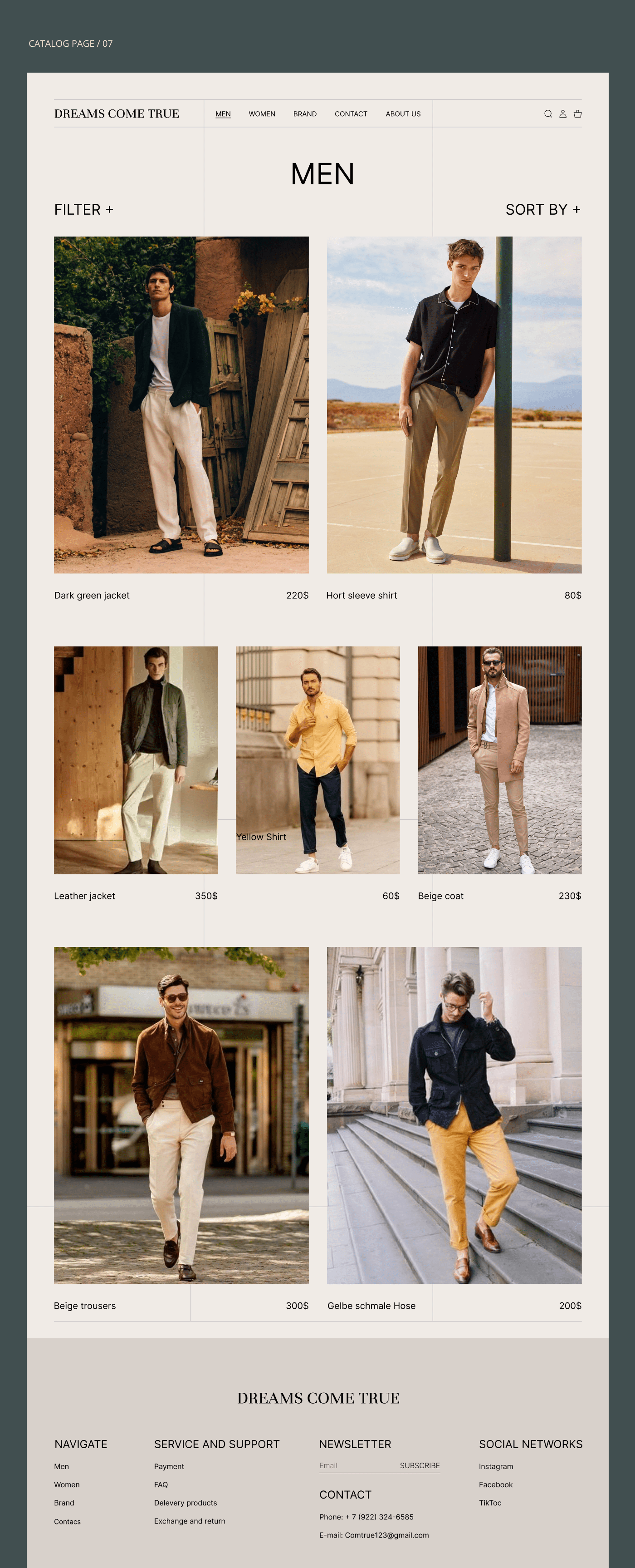 DREAM COME TRUE design concept — Изображение №5 — Интерфейсы, Брендинг на Dprofile
