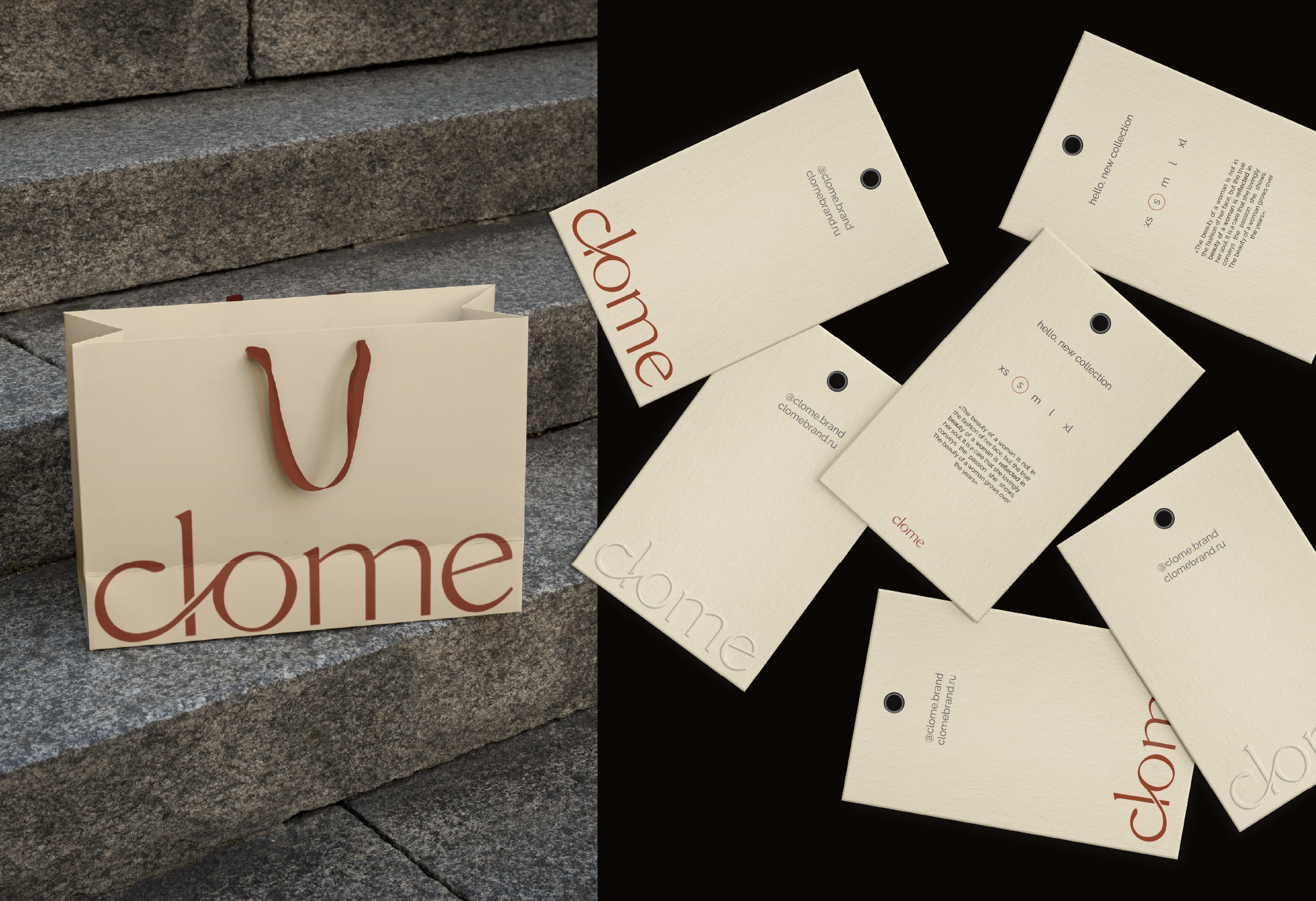 clome | LOGOTYPE for a women's clothing brand — Изображение №3 — Брендинг на Dprofile