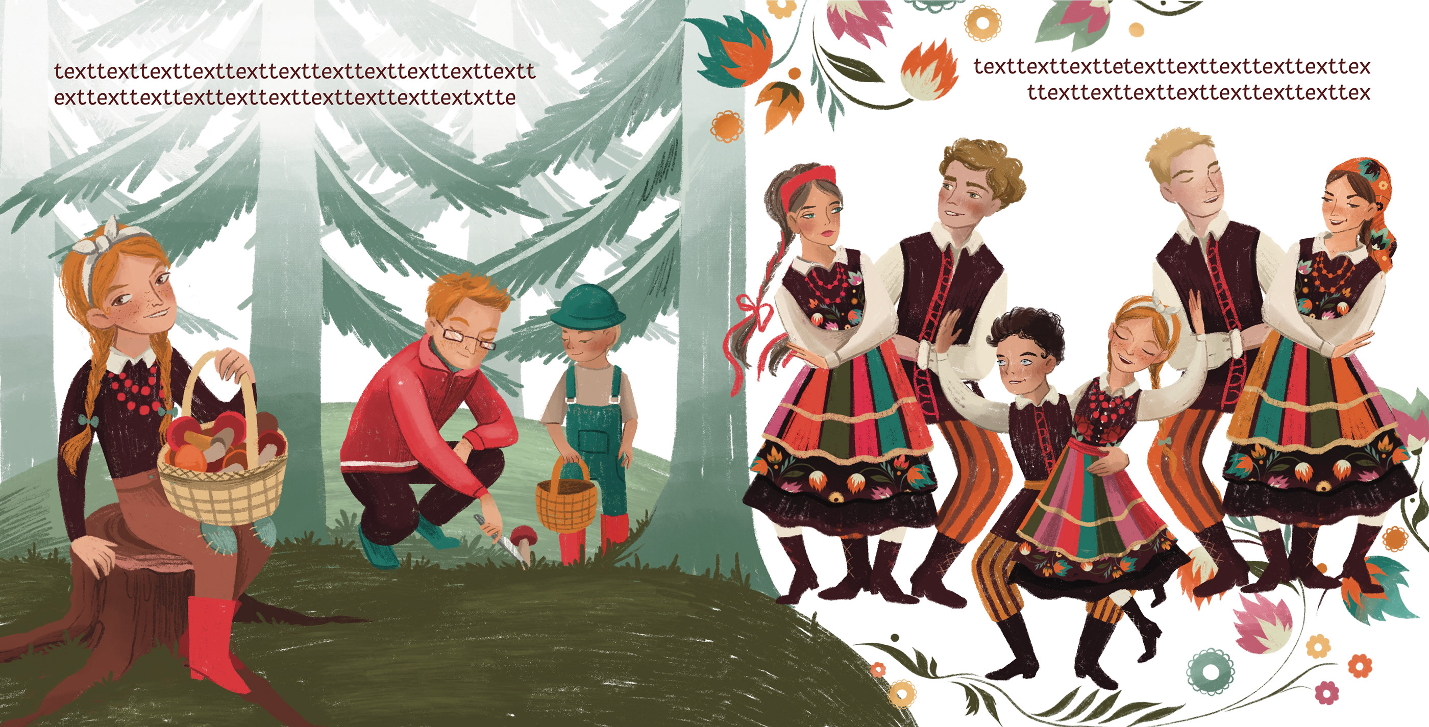 Иллюстрации к детской книге "Моя Польша" — Изображение №6 — Иллюстрация, Графика на Dprofile