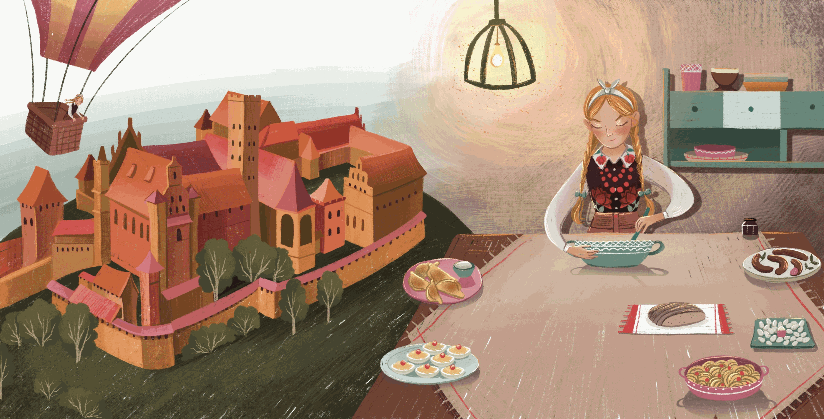 Иллюстрации к детской книге "Моя Польша" — Изображение №4 — Иллюстрация, Графика на Dprofile