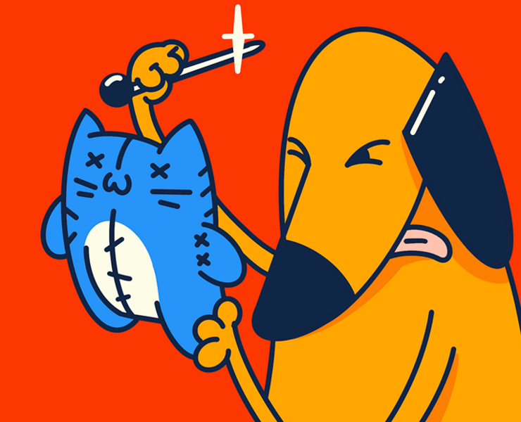 Hotdog App — Интерфейсы, Иллюстрация на Dprofile