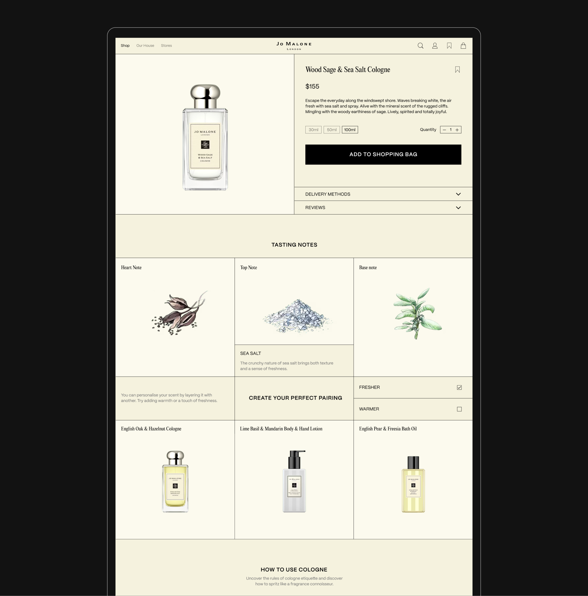 Jo Malone | E-commerce — Изображение №8 — Интерфейсы на Dprofile