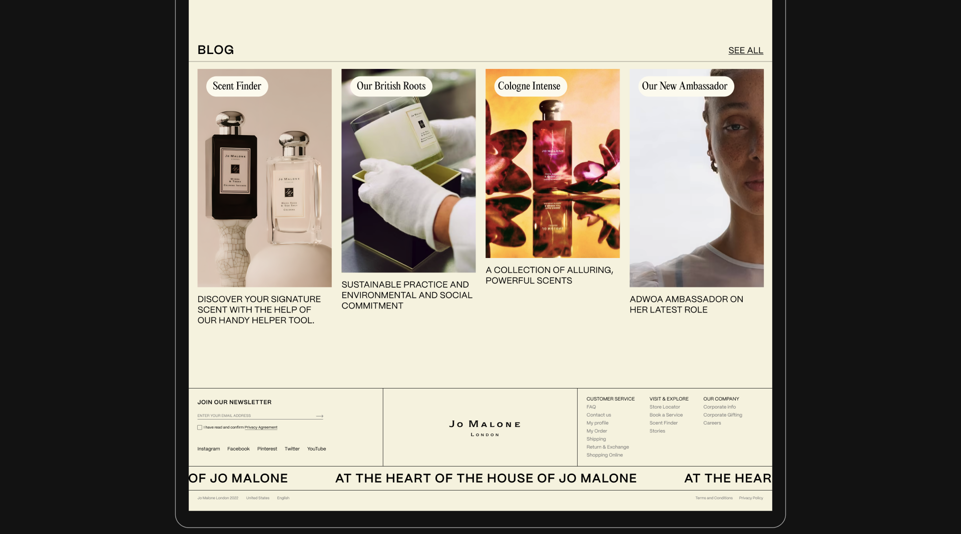 Jo Malone | E-commerce — Изображение №5 — Интерфейсы на Dprofile