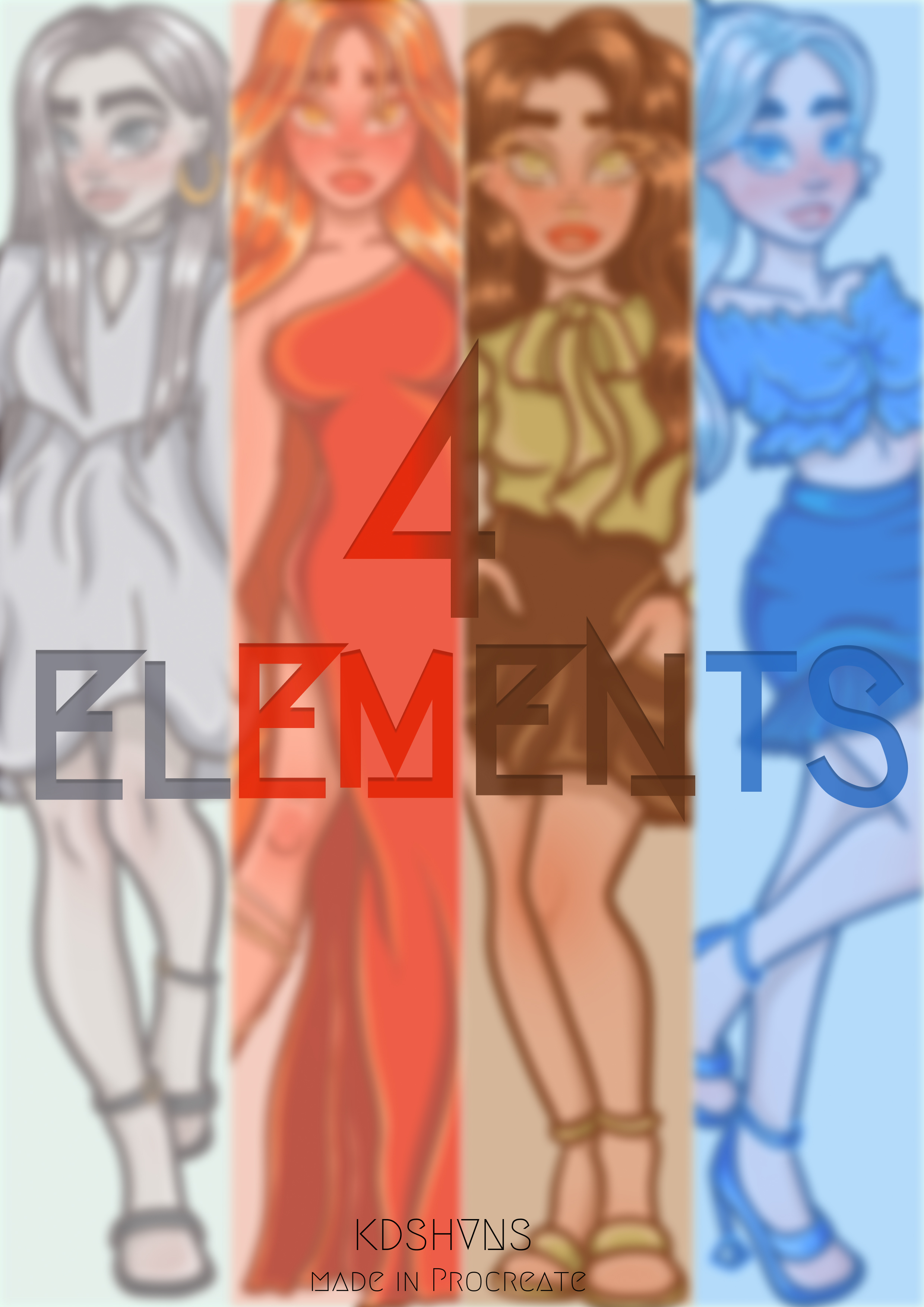 4 ELEMENTS — Изображение №1 — Иллюстрация на Dprofile