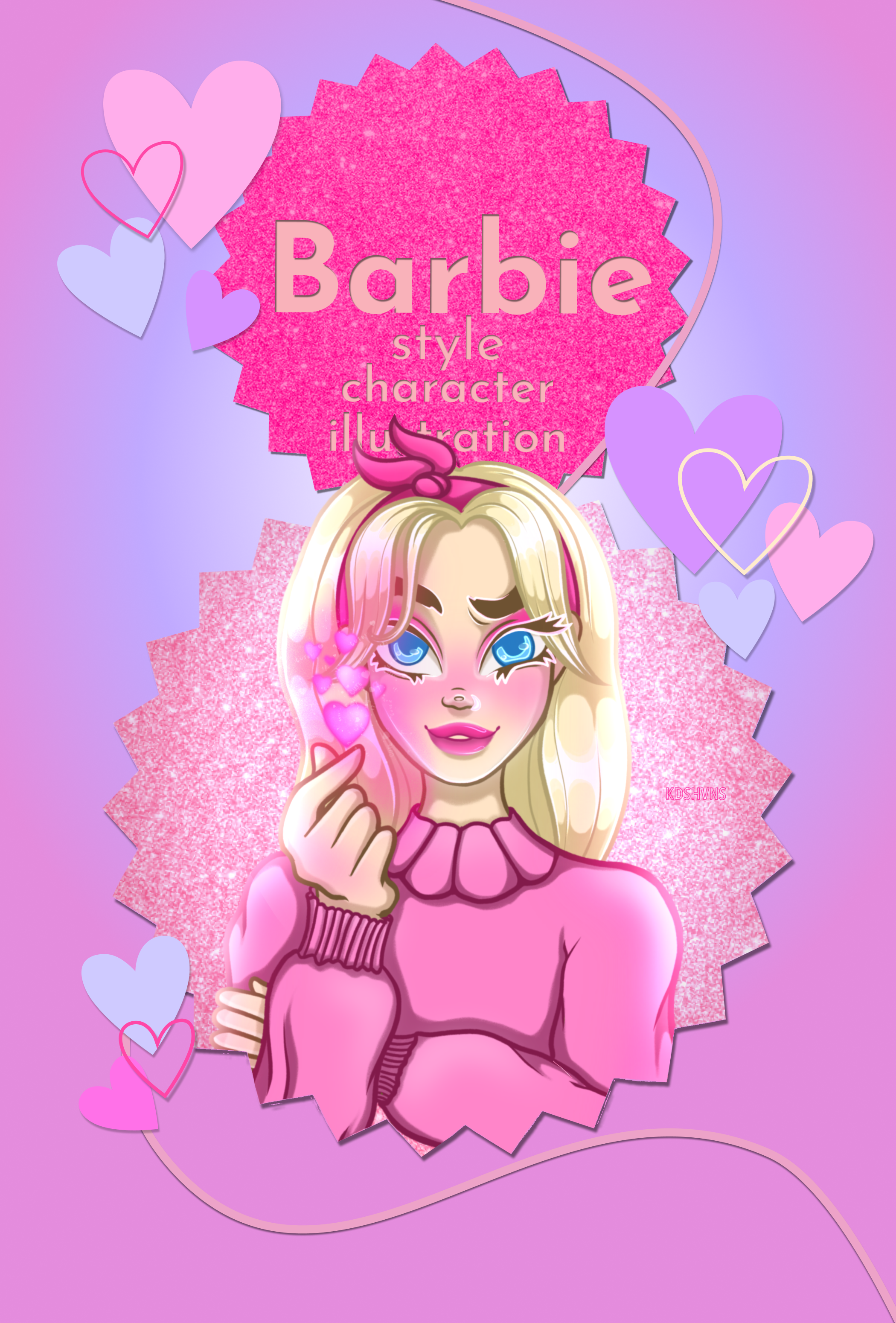 Иллюстрация в стиле Barbie — Изображение №1 — Иллюстрация на Dprofile