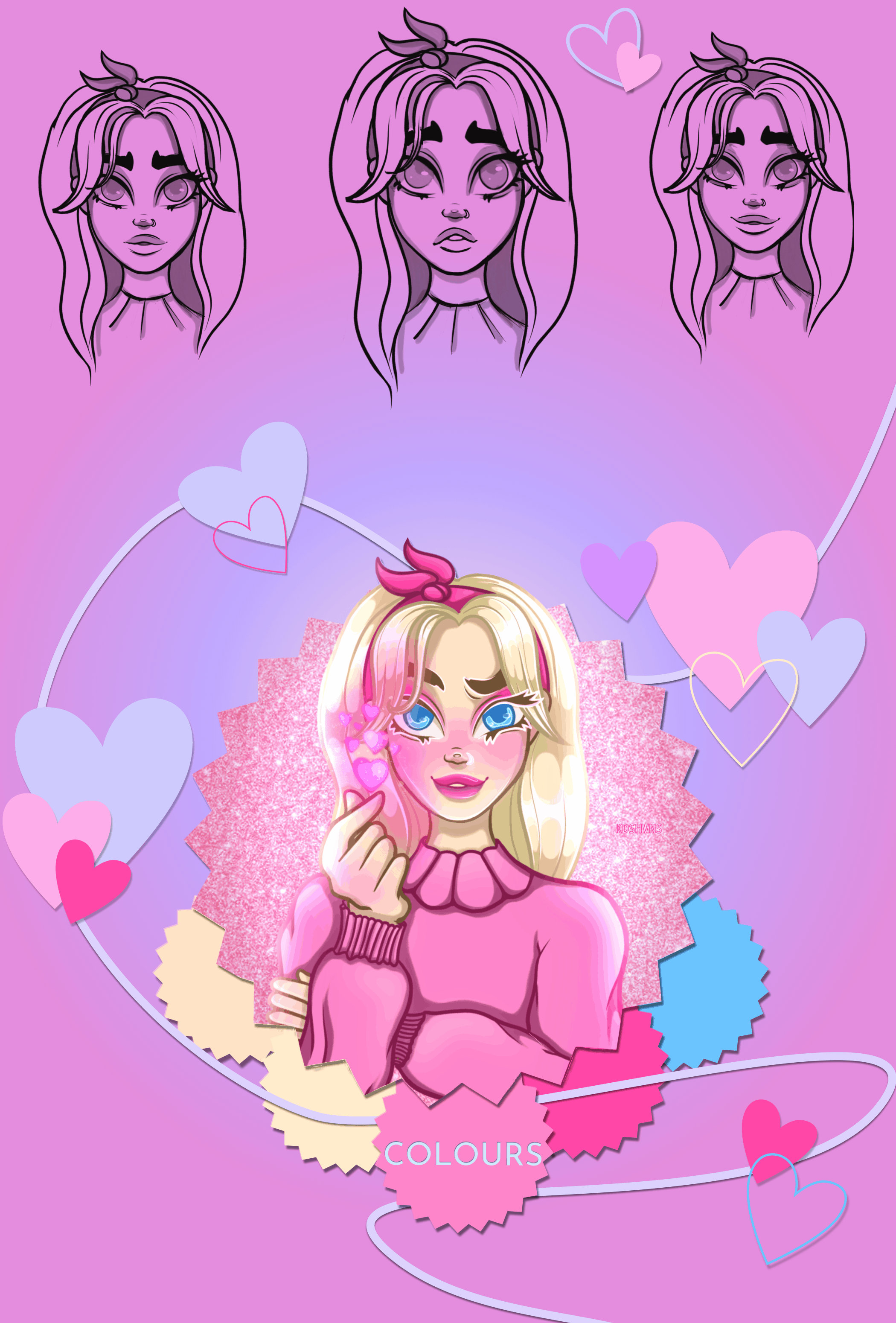 Иллюстрация в стиле Barbie — Изображение №2 — Иллюстрация на Dprofile