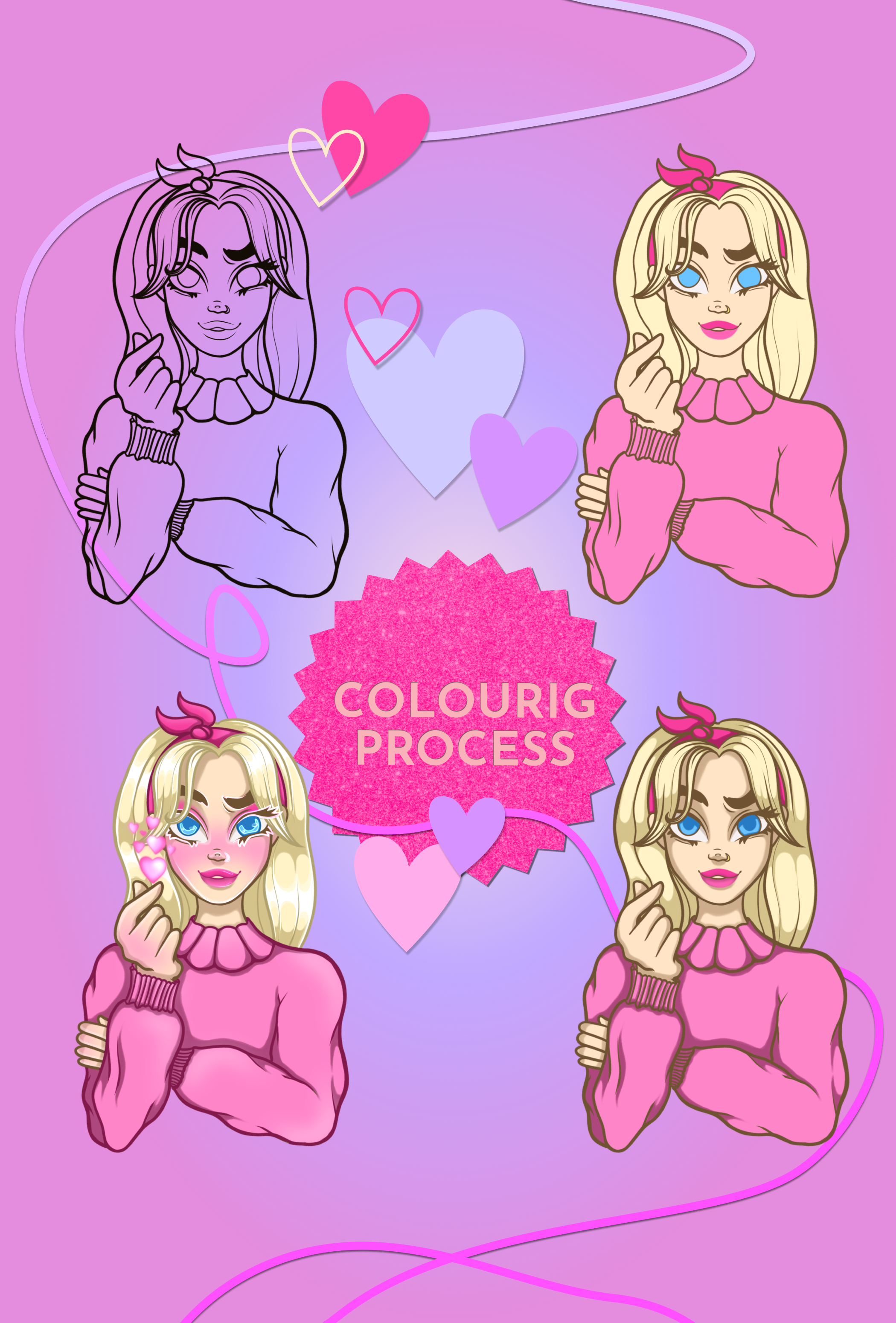 Иллюстрация в стиле Barbie — Изображение №3 — Иллюстрация на Dprofile