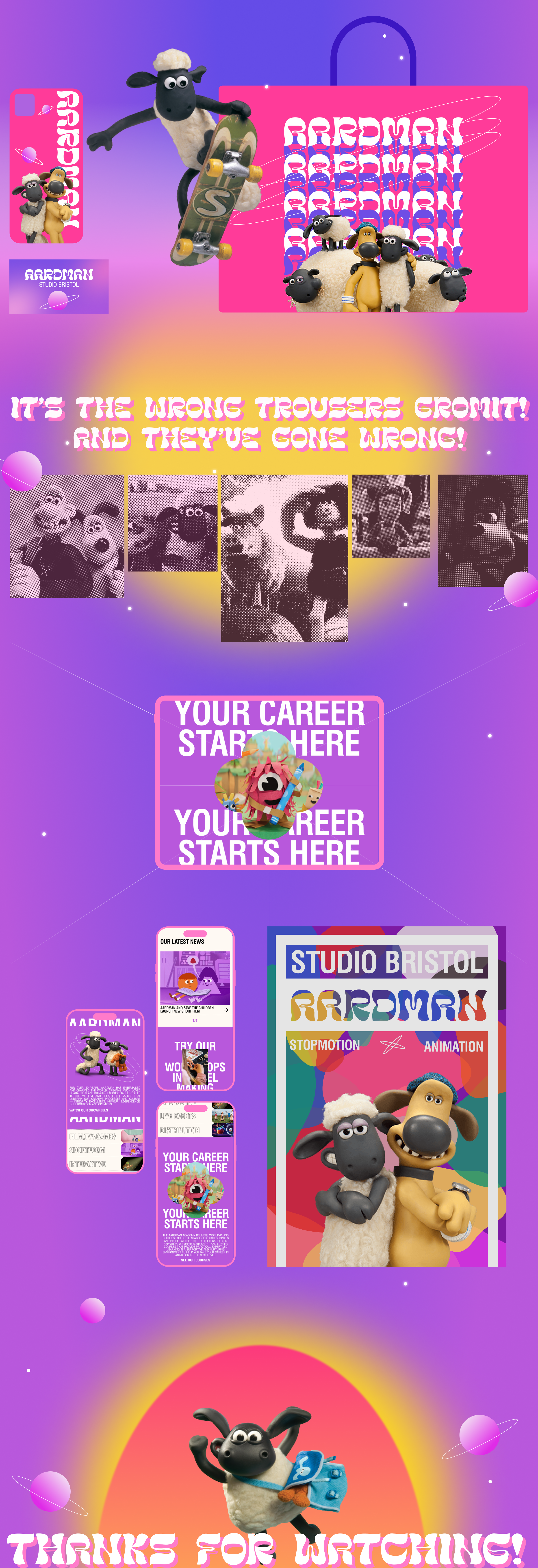 AARDMAN [Redesign concept] — Изображение №2 — Интерфейсы на Dprofile