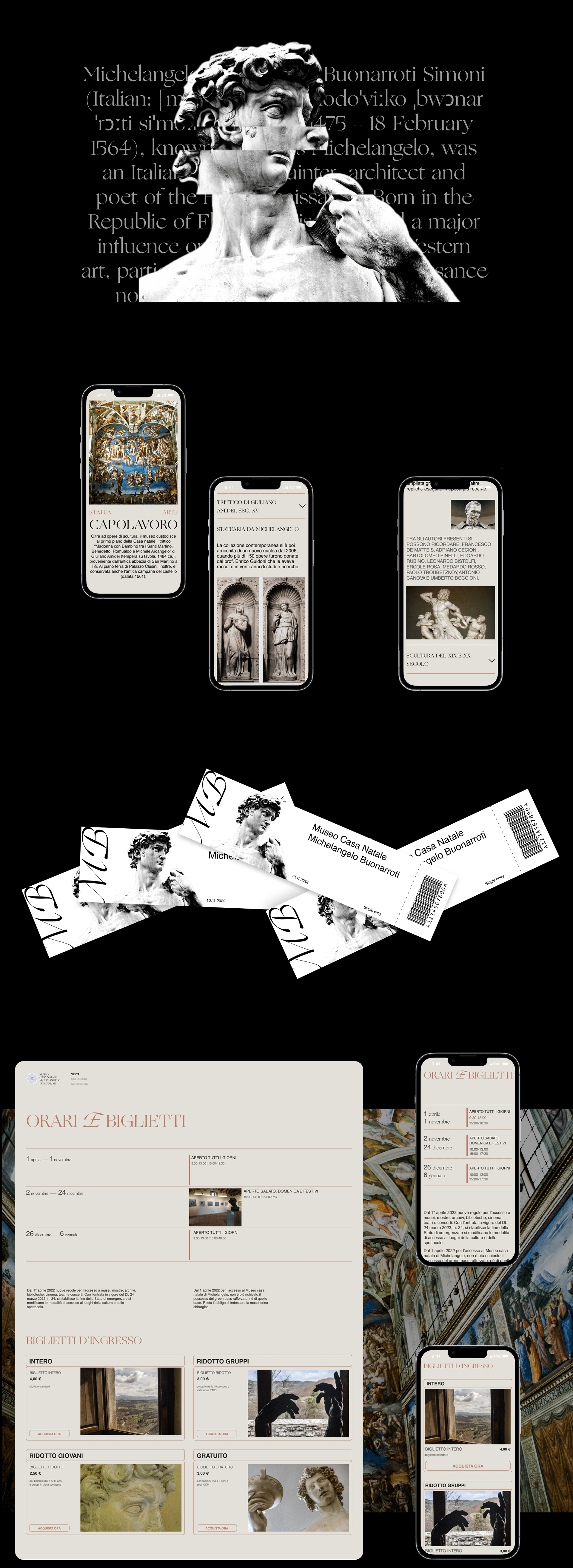 Museum of Michelangelo Buanarroti — Изображение №3 — Интерфейсы на Dprofile