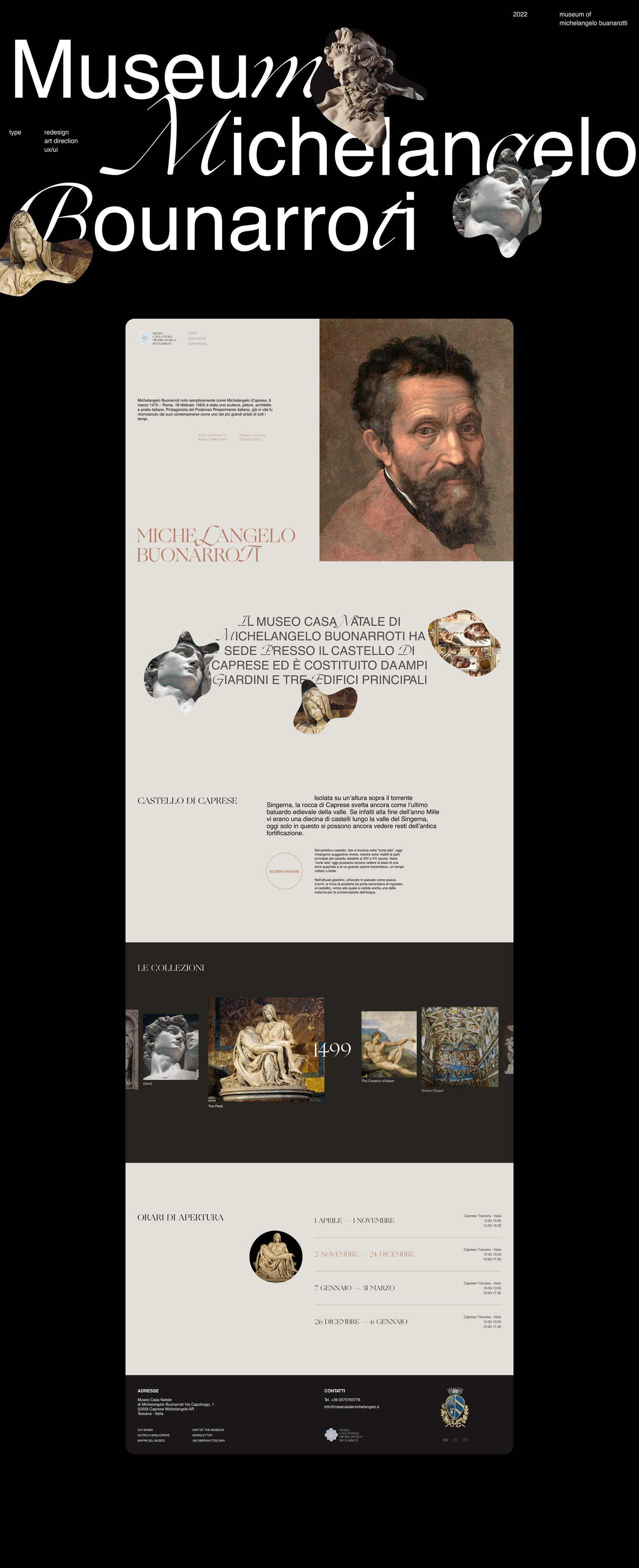 Museum of Michelangelo Buanarroti — Изображение №1 — Интерфейсы на Dprofile