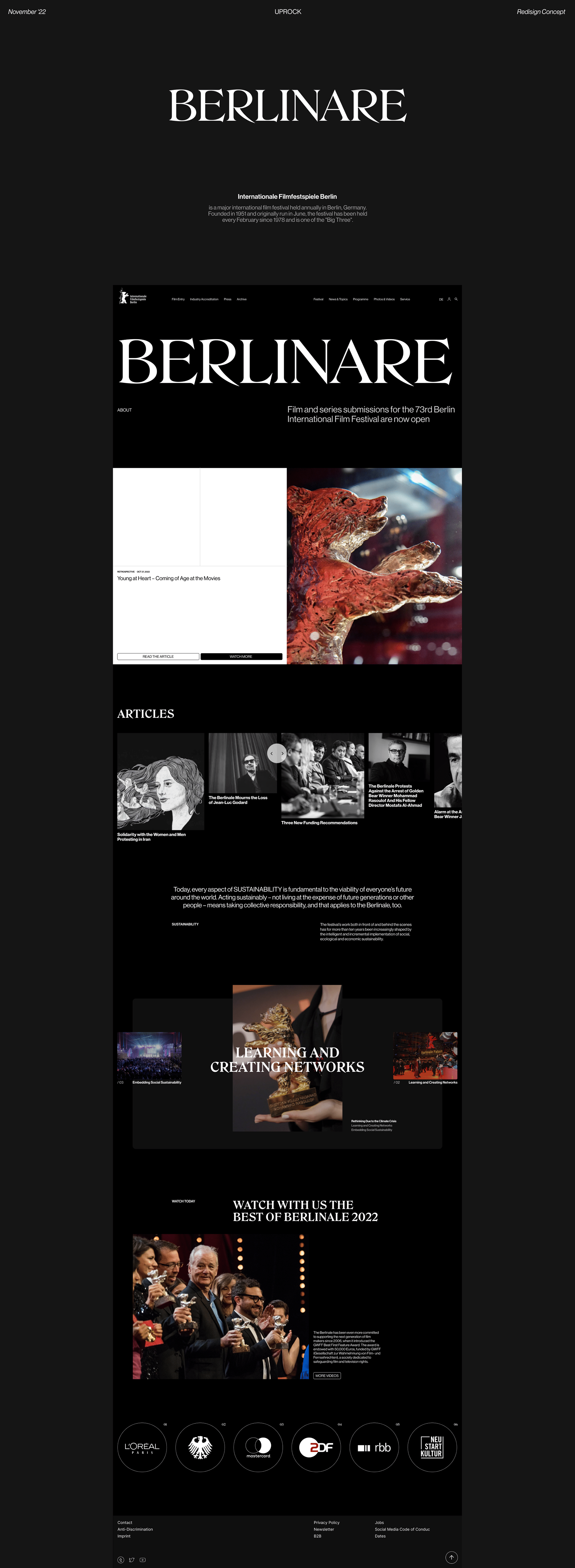BERLINARE | Corporate Redesign — Изображение №1 — Интерфейсы на Dprofile