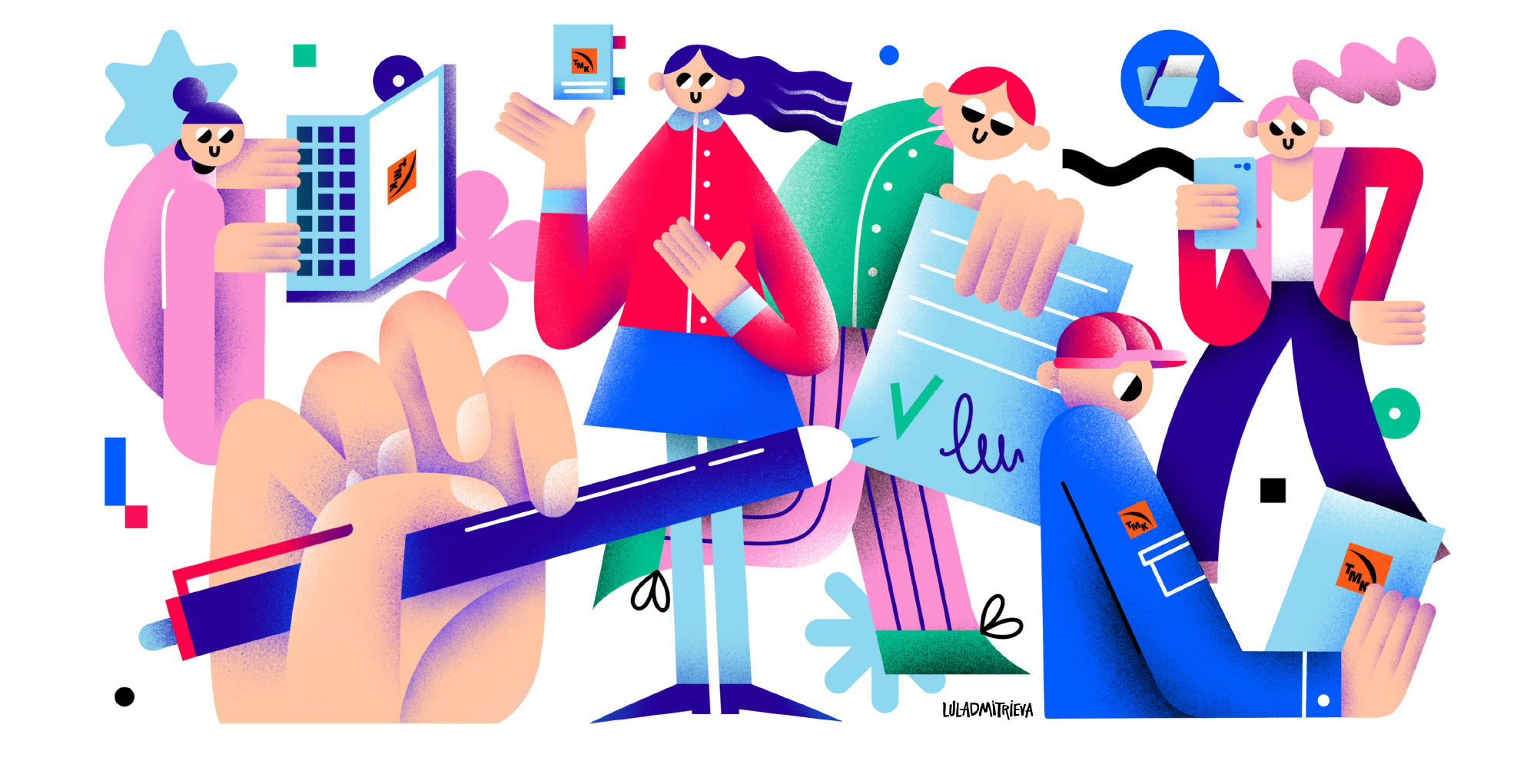 Иллюстрации для кодекса ТМК group — Изображение №7 — Иллюстрация, Графика на Dprofile