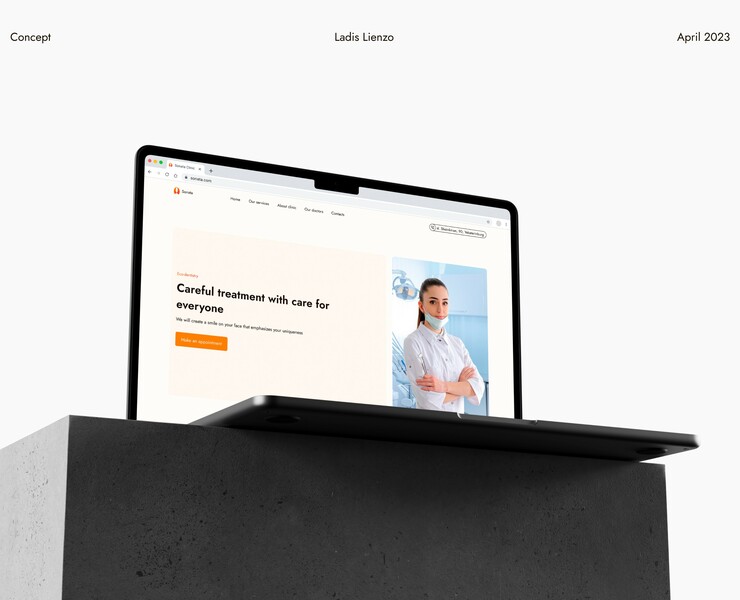 Sonata Clinic — Интерфейсы, Брендинг на Dprofile