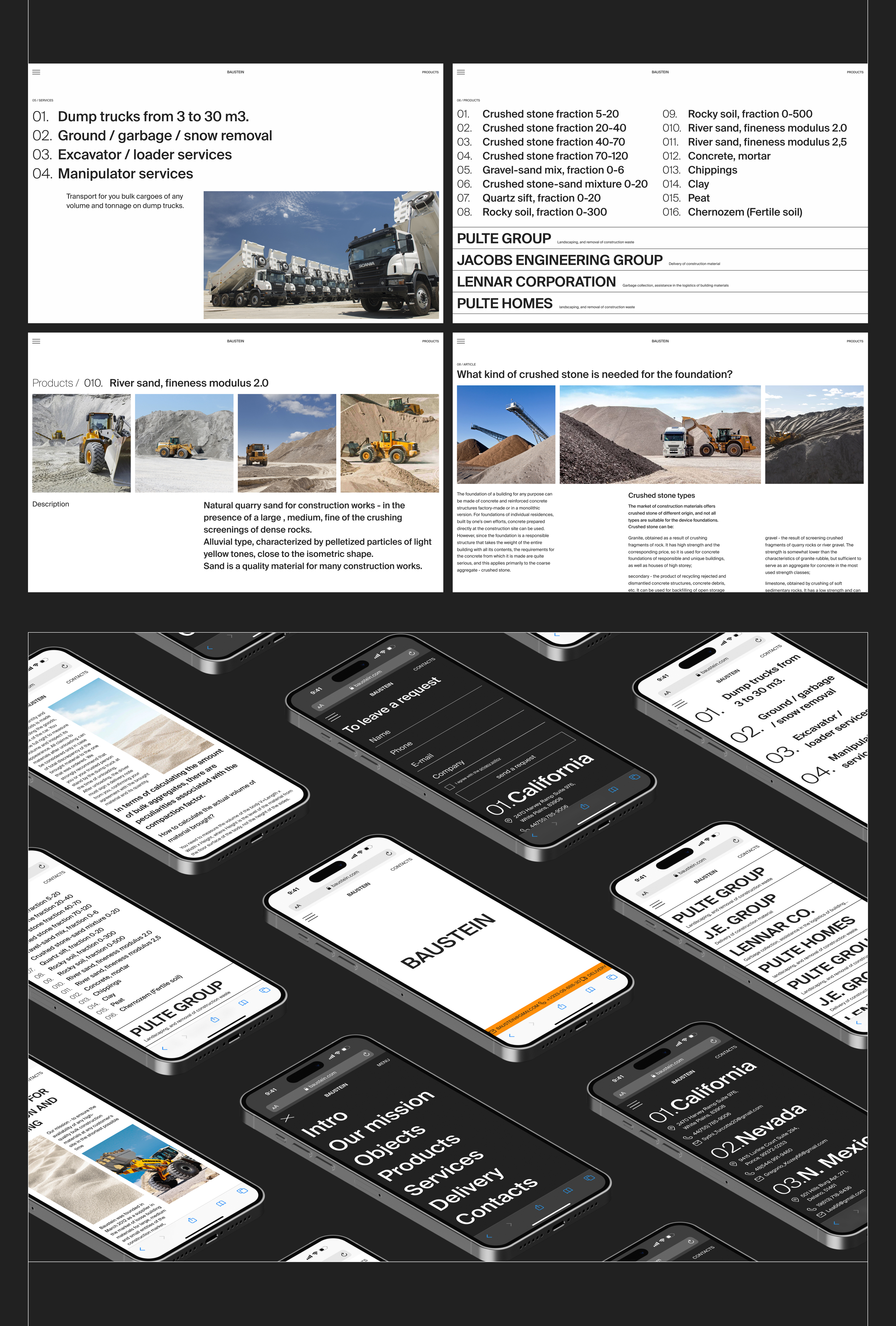 Baustein, web-design — Изображение №11 — Интерфейсы, Брендинг на Dprofile