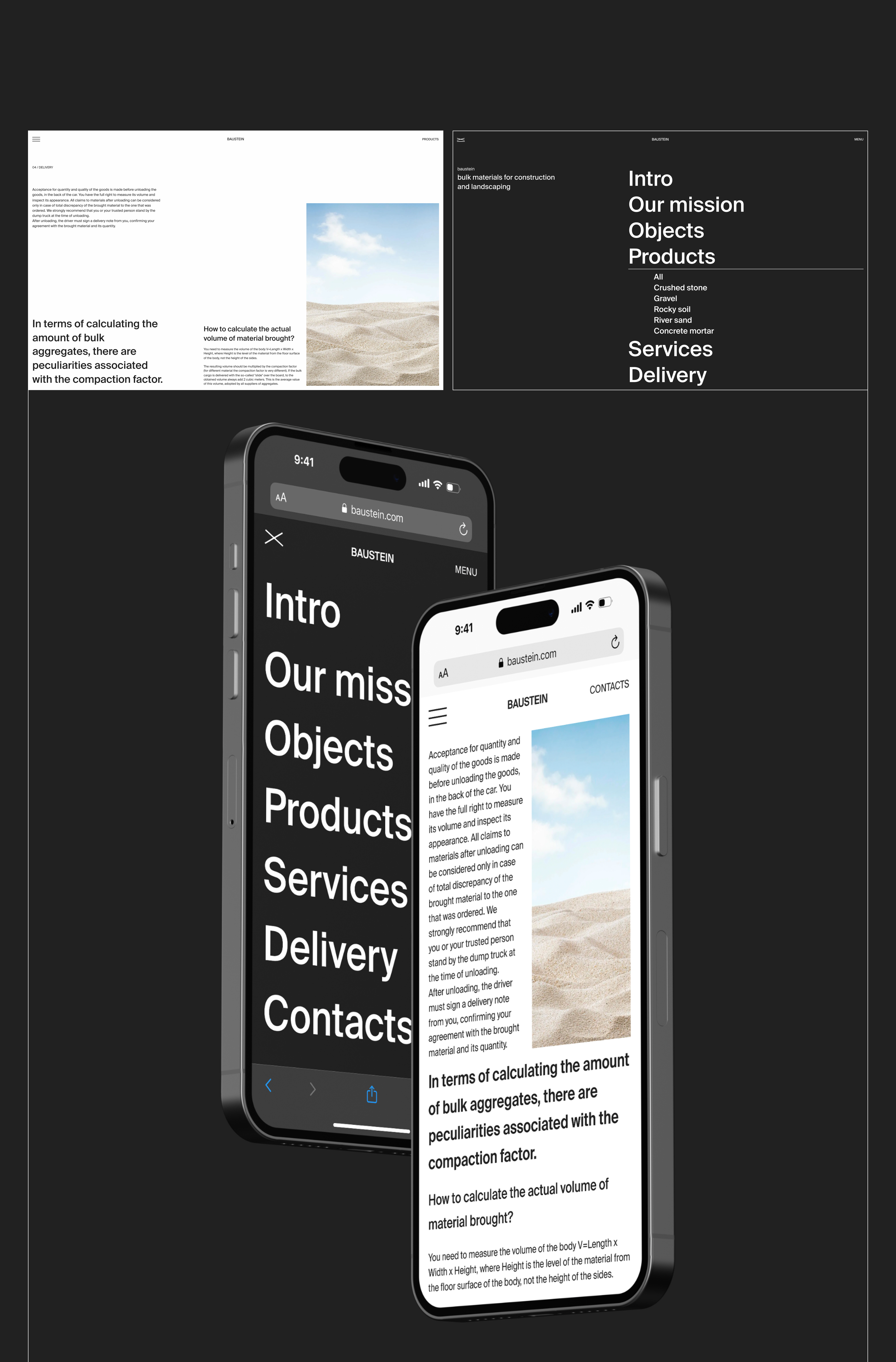 Baustein, web-design — Изображение №10 — Интерфейсы, Брендинг на Dprofile