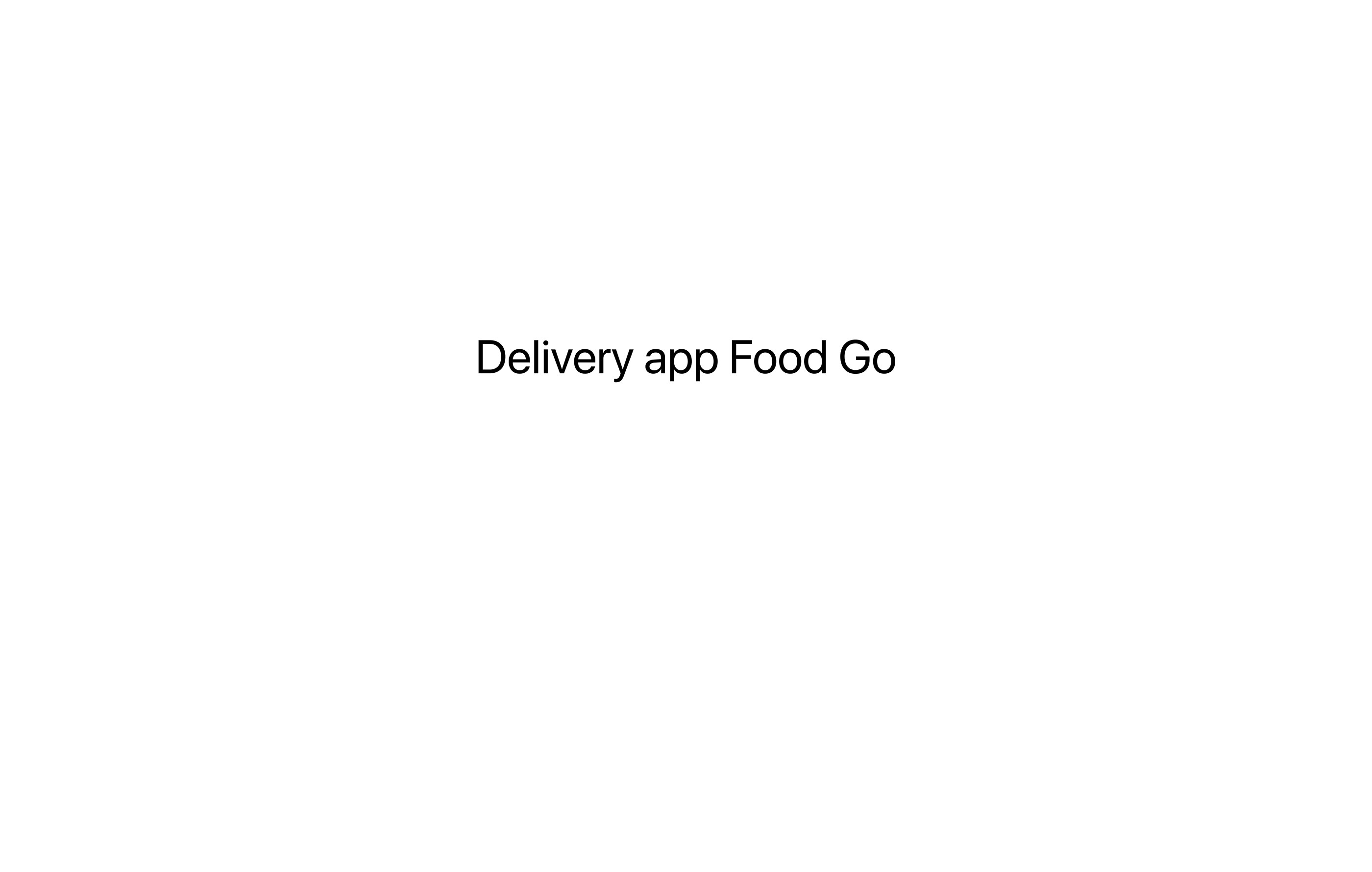 Food Go - Mobile Delivery App — Изображение №1 — Интерфейсы, Брендинг на Dprofile