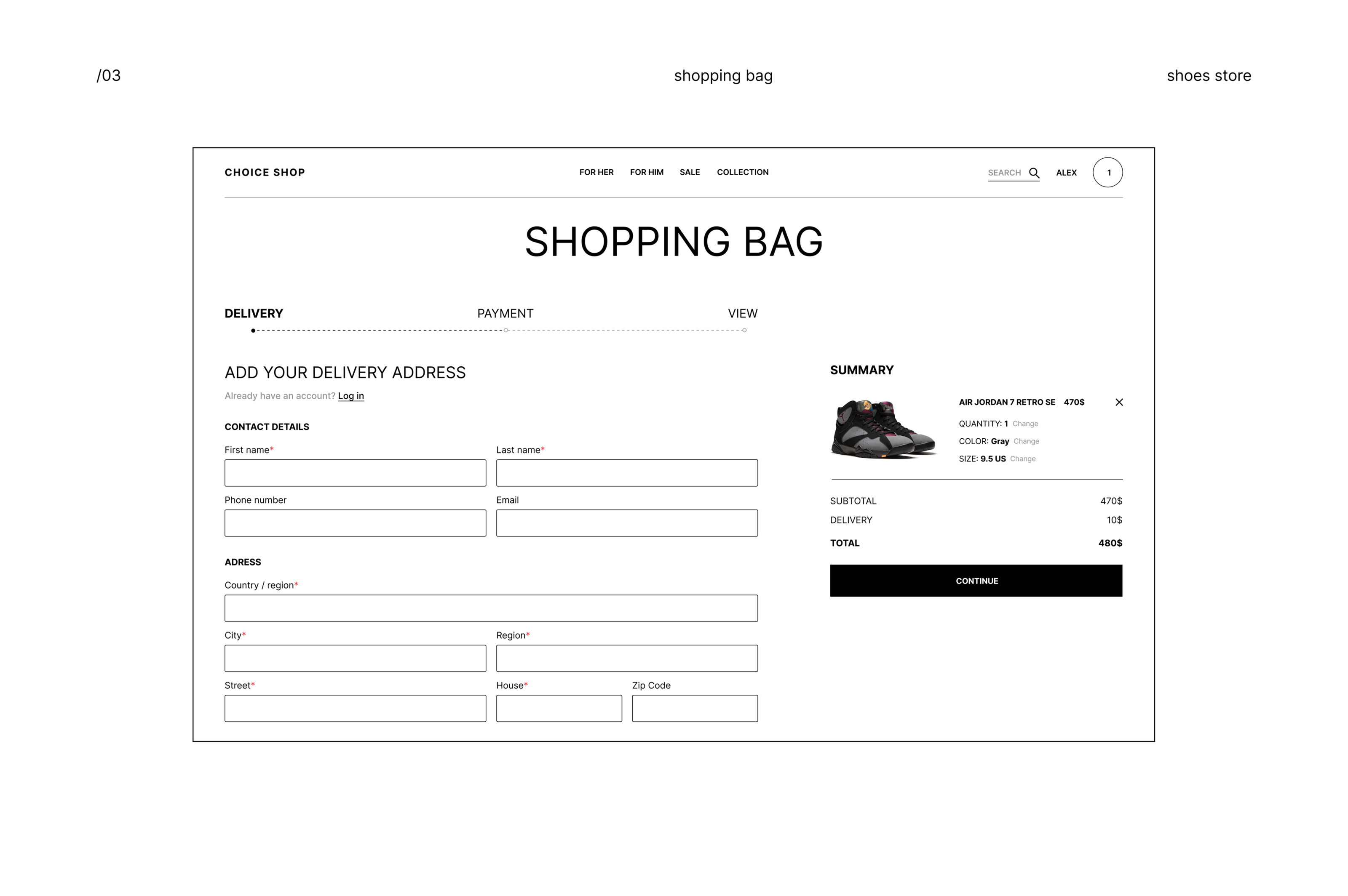 CHOICE - ECommerce store — Изображение №12 — Интерфейсы, Маркетинг на Dprofile