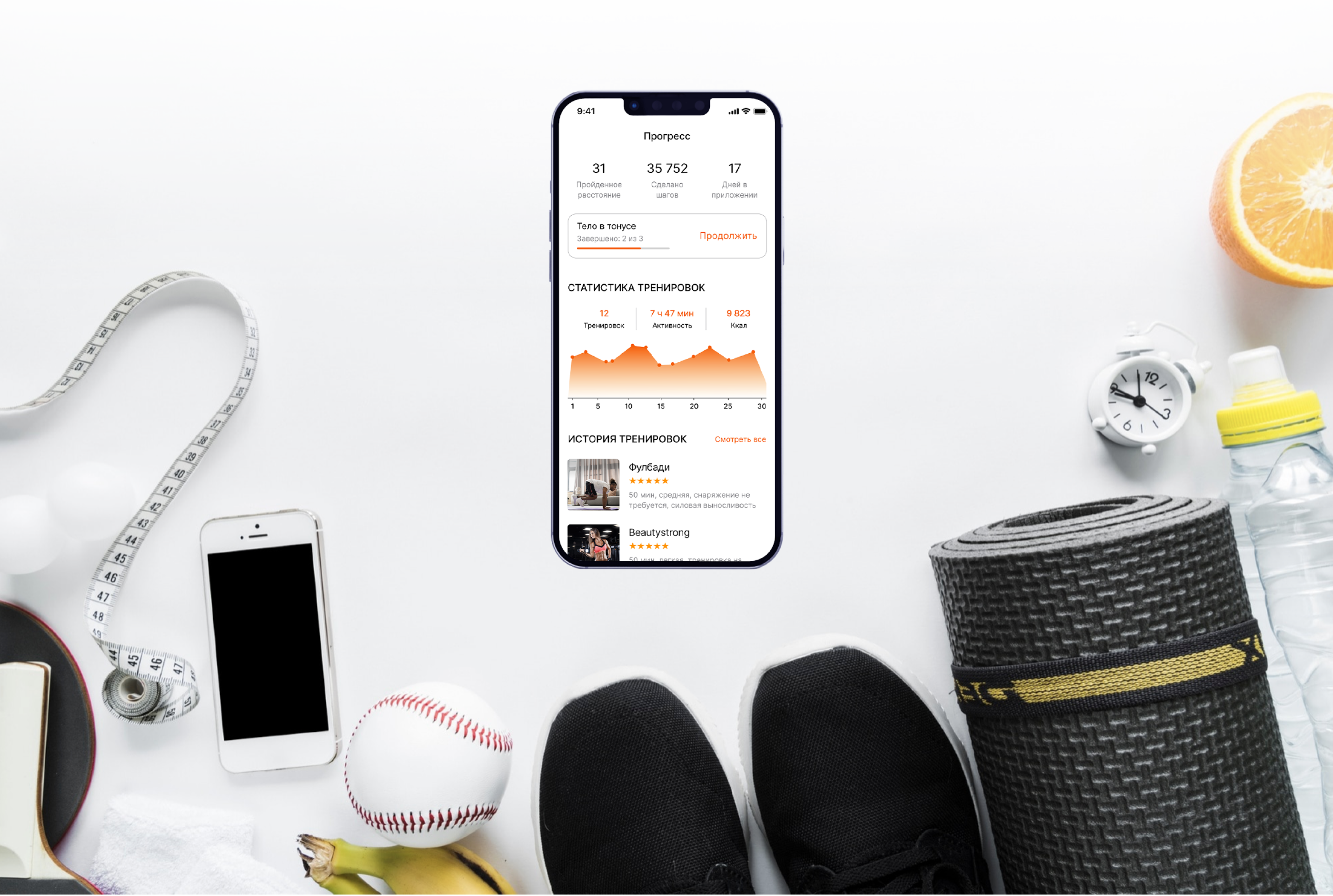 FitLive Mobile App - UX/UI — Изображение №9 — Интерфейсы, Брендинг на Dprofile