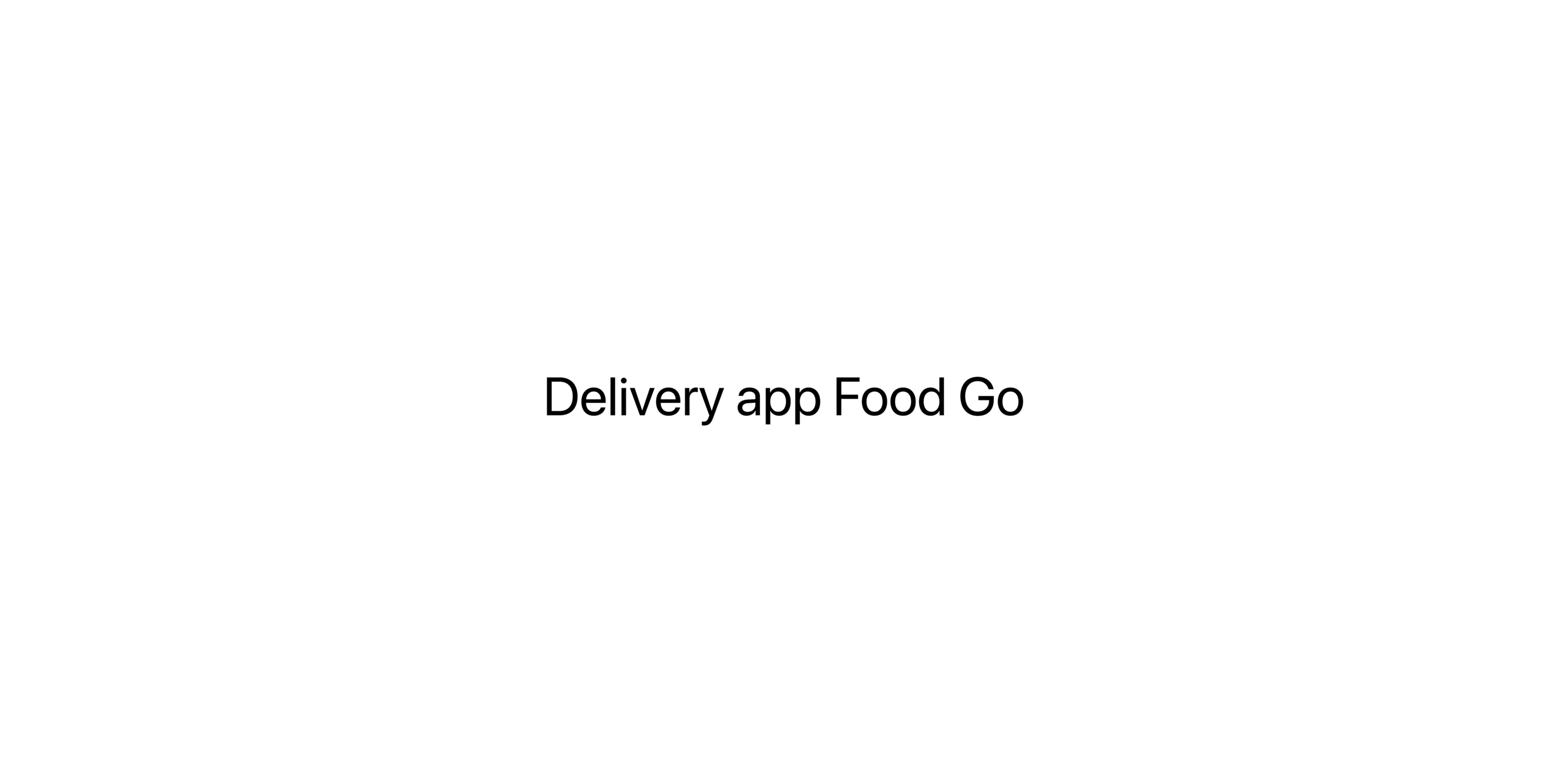 Food Go - UX UI Mobile Delivery App MVP — Изображение №1 — Интерфейсы, Брендинг на Dprofile