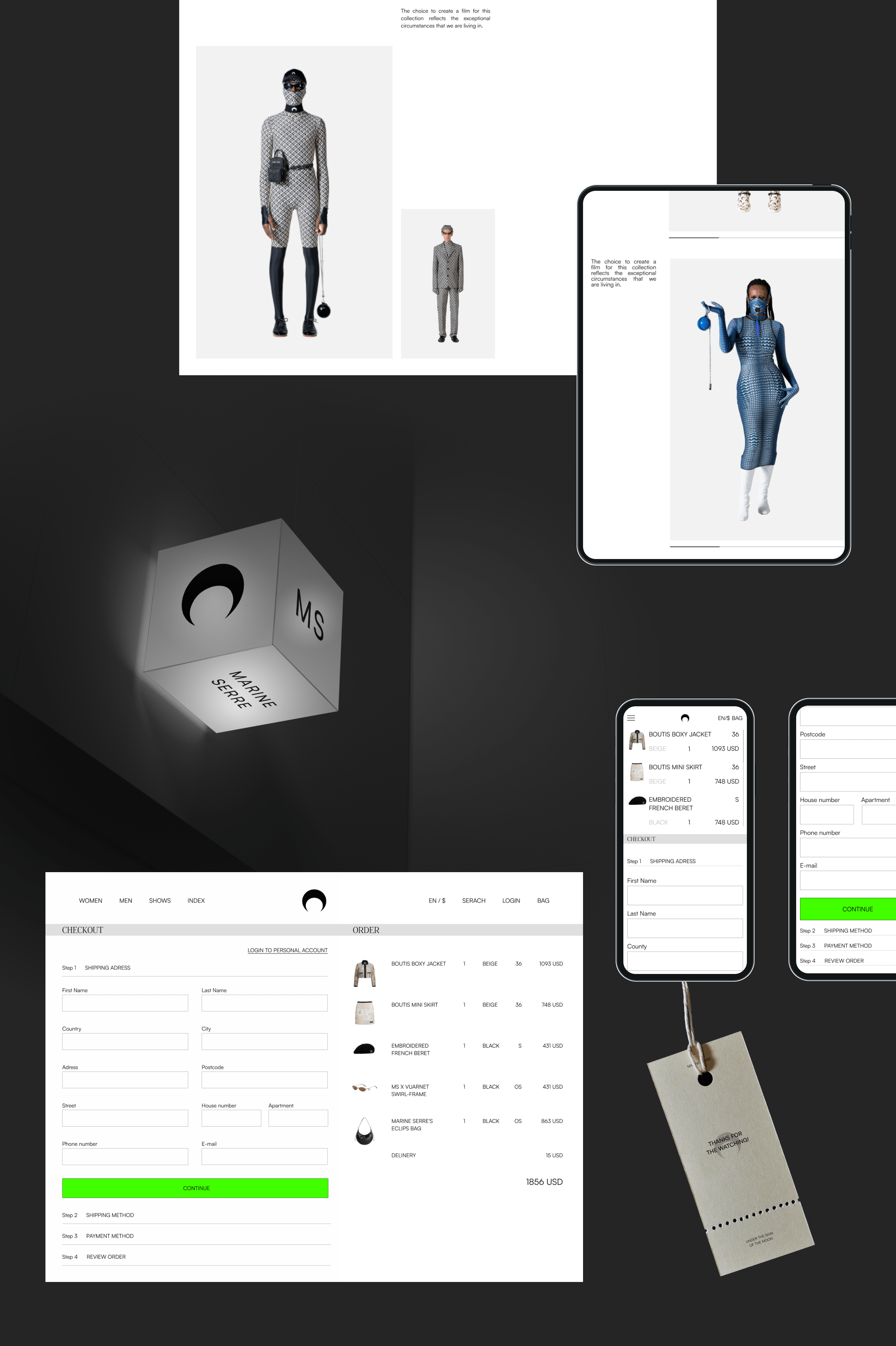 MARINE SERRE | E-commerce redesign — Изображение №8 — Интерфейсы, Брендинг на Dprofile