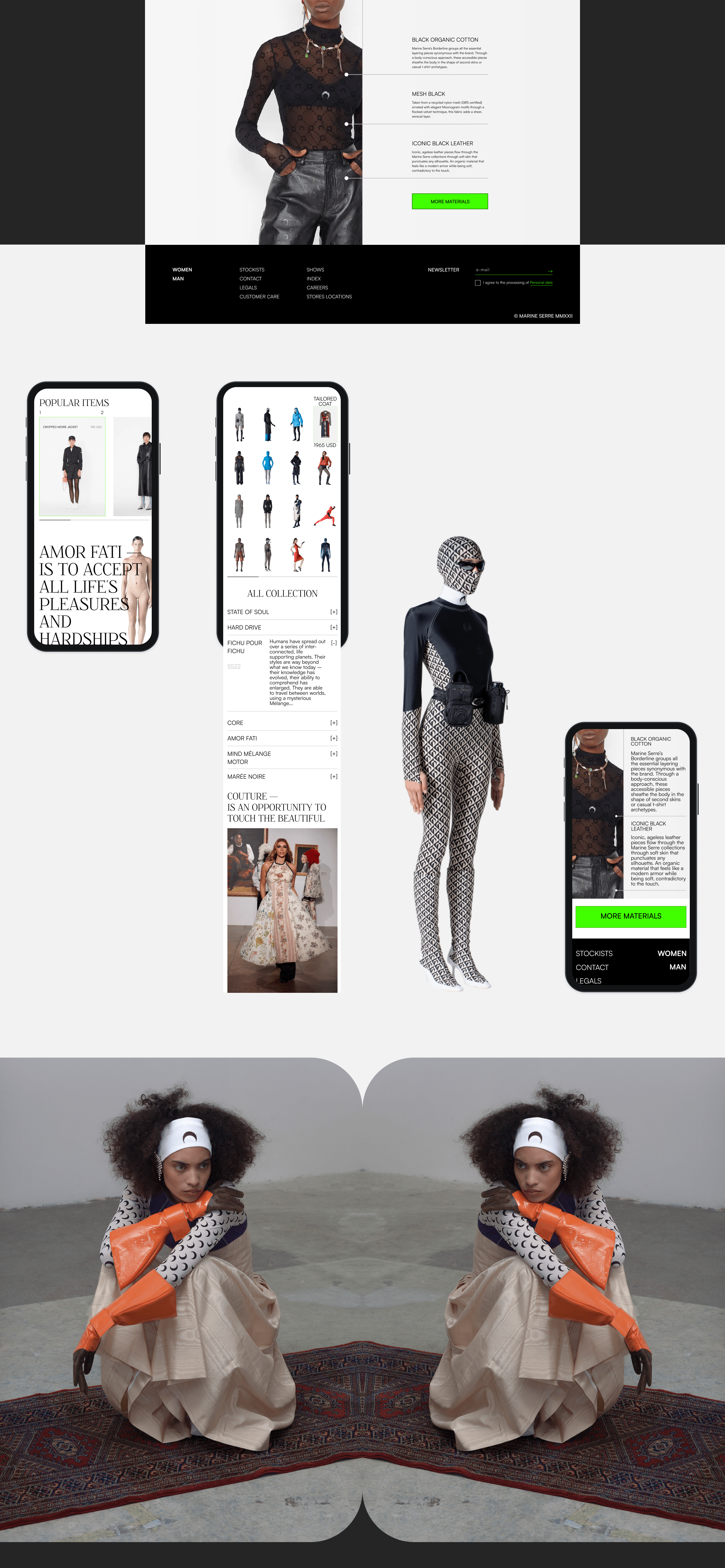 MARINE SERRE | E-commerce redesign — Изображение №4 — Интерфейсы, Брендинг на Dprofile