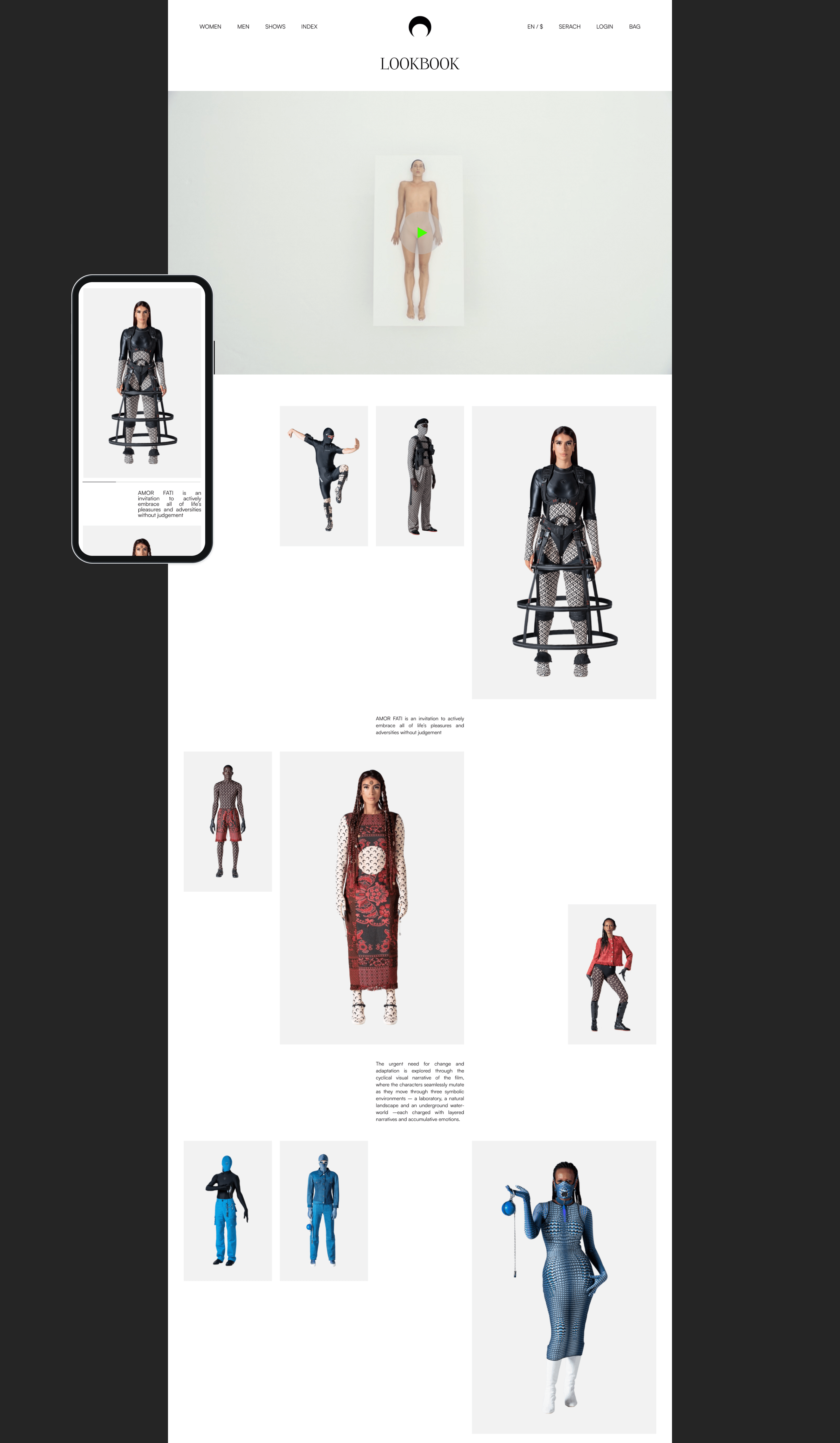 MARINE SERRE | E-commerce redesign — Изображение №7 — Интерфейсы, Брендинг на Dprofile