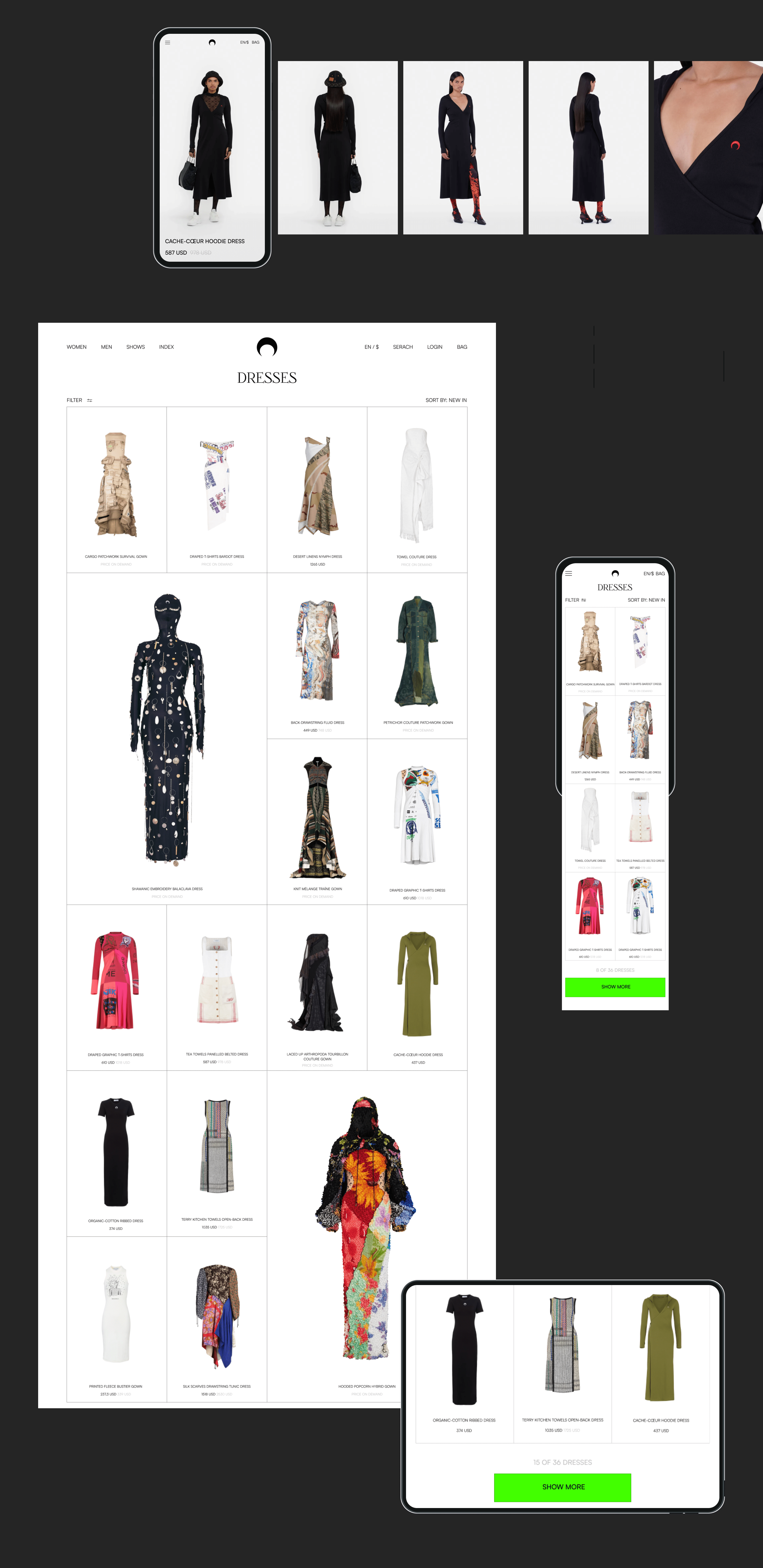 MARINE SERRE | E-commerce redesign — Изображение №5 — Интерфейсы, Брендинг на Dprofile