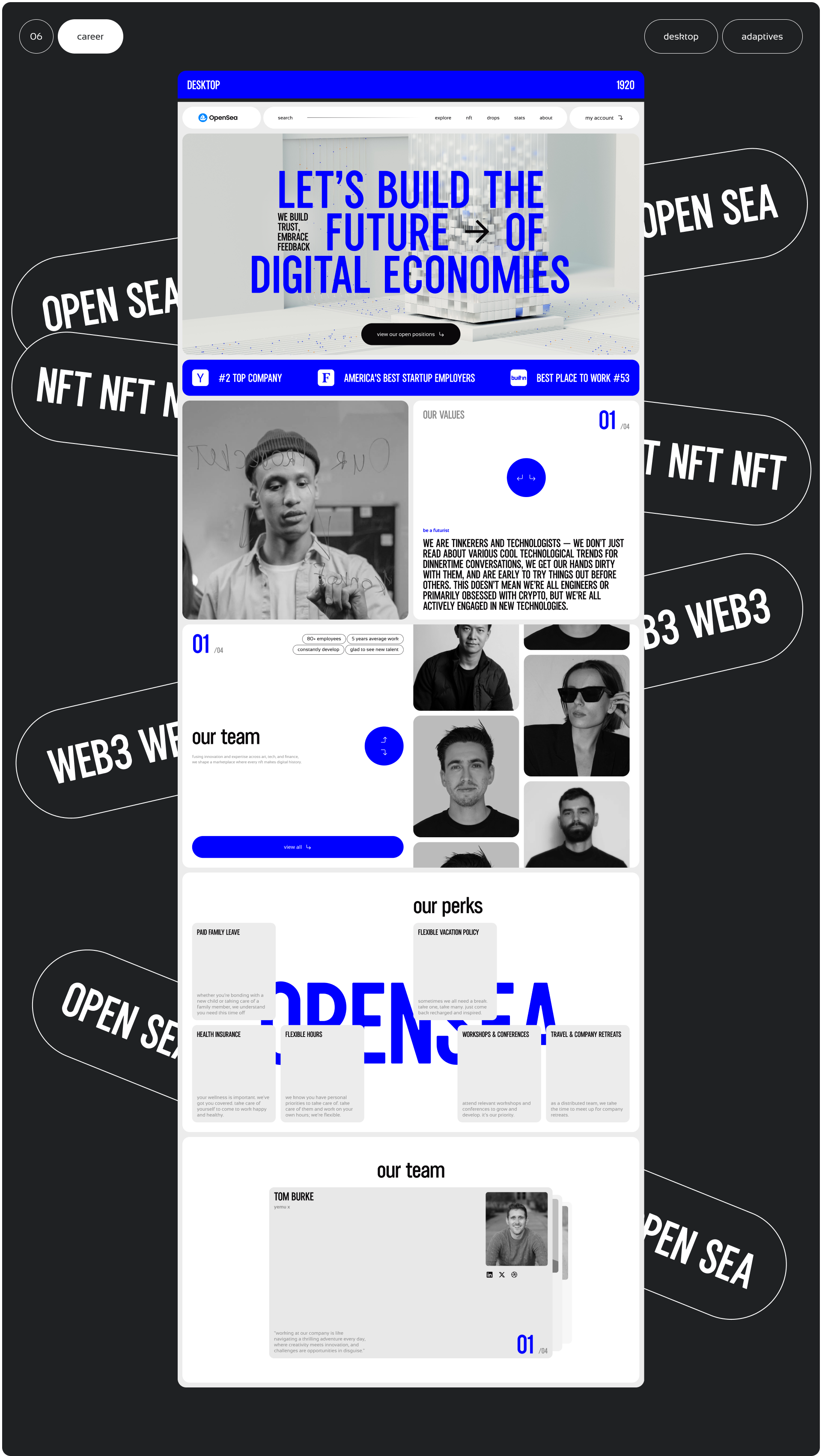 OpenSea | Corporate redesign — Изображение №16 — Интерфейсы на Dprofile