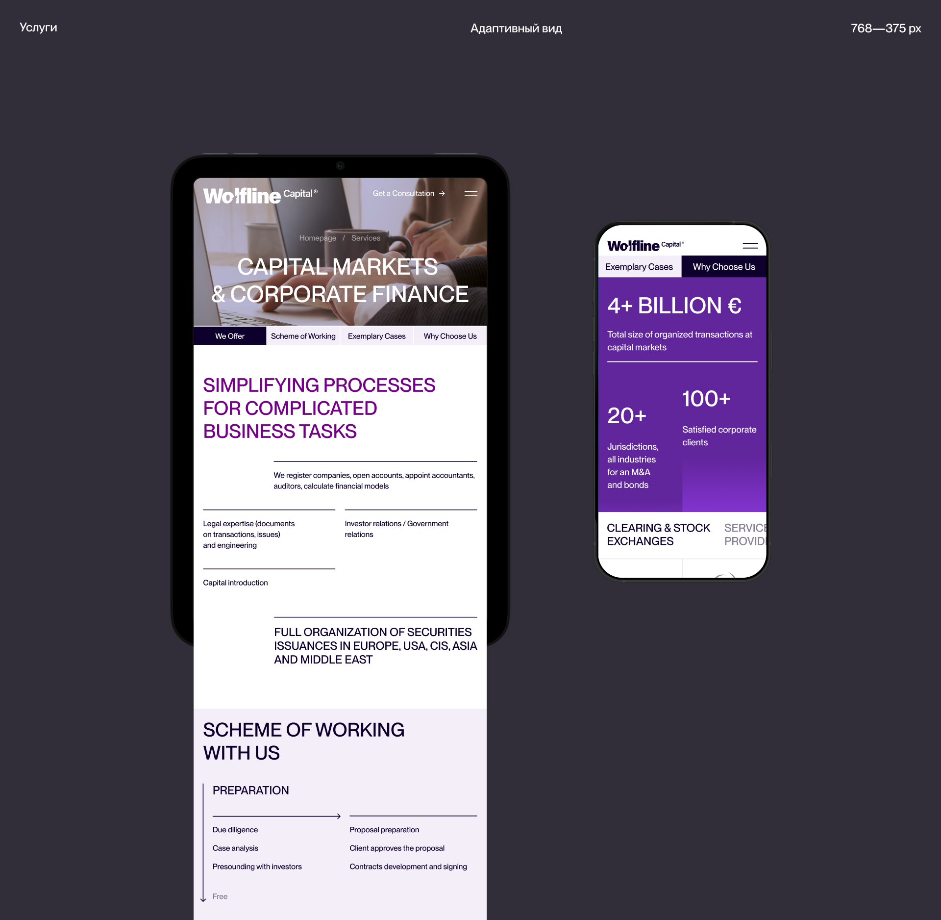 Wolfline Capital® — Изображение №17 — Интерфейсы, Брендинг на Dprofile