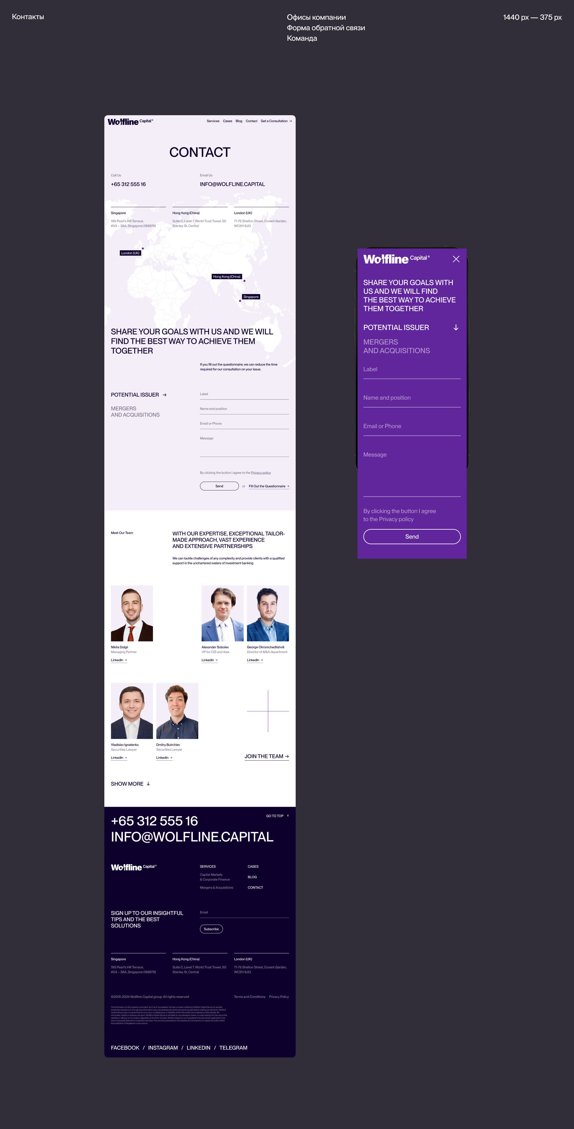 Wolfline Capital® — Изображение №24 — Интерфейсы, Брендинг на Dprofile