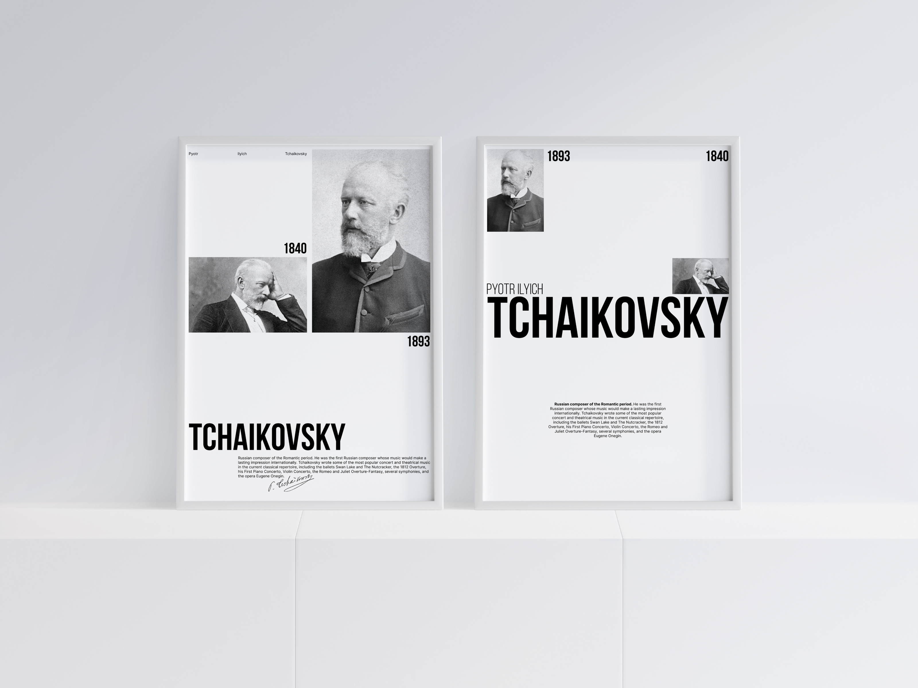 Сет постеров про Петра Чайковского — Изображение №1 — Графика на Dprofile