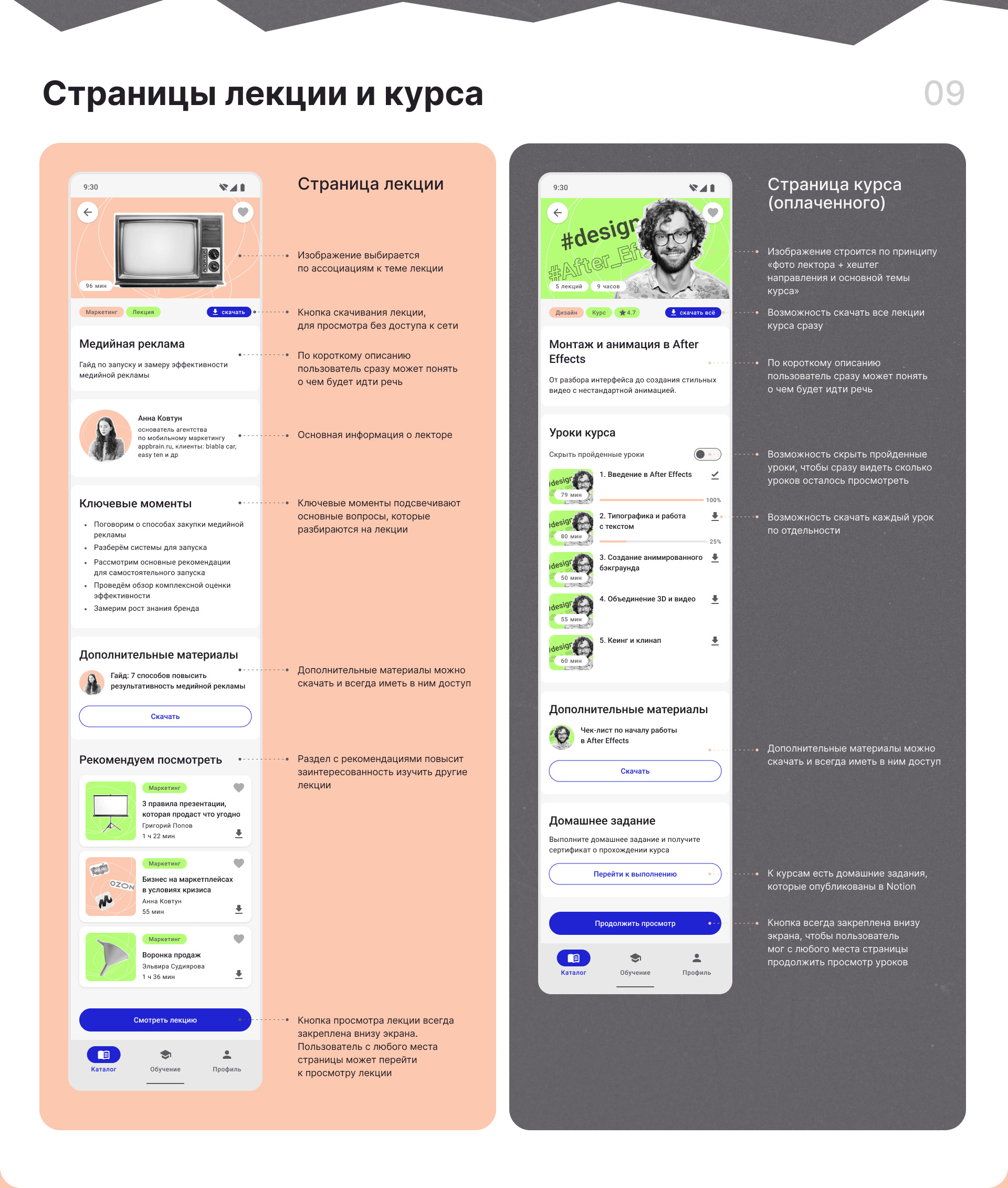 Online school — Mobile App — Изображение №13 — Интерфейсы на Dprofile